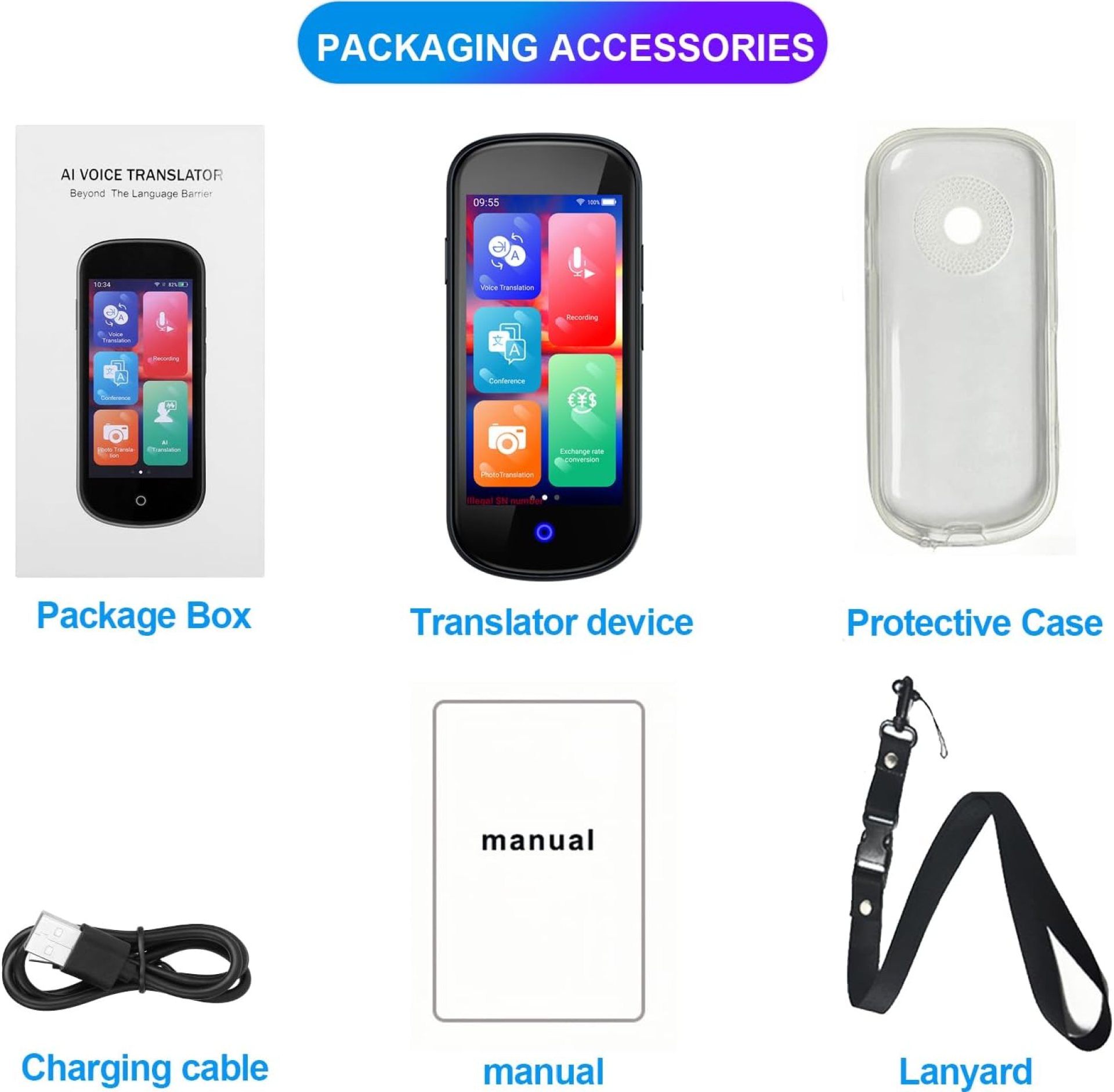 Language Translator Device 2025, Two-Way Instant AI Voice Translator for 137+ Languages, Portable 5″ HD Online/Offline Translation for Travel Business(Grey Black) Language Translator Device 2025, Two-Way Instant AI Voice Translator for 137+ Languages, Portable 5″ HD Online/Offline Translation for Travel Business(Grey Black)