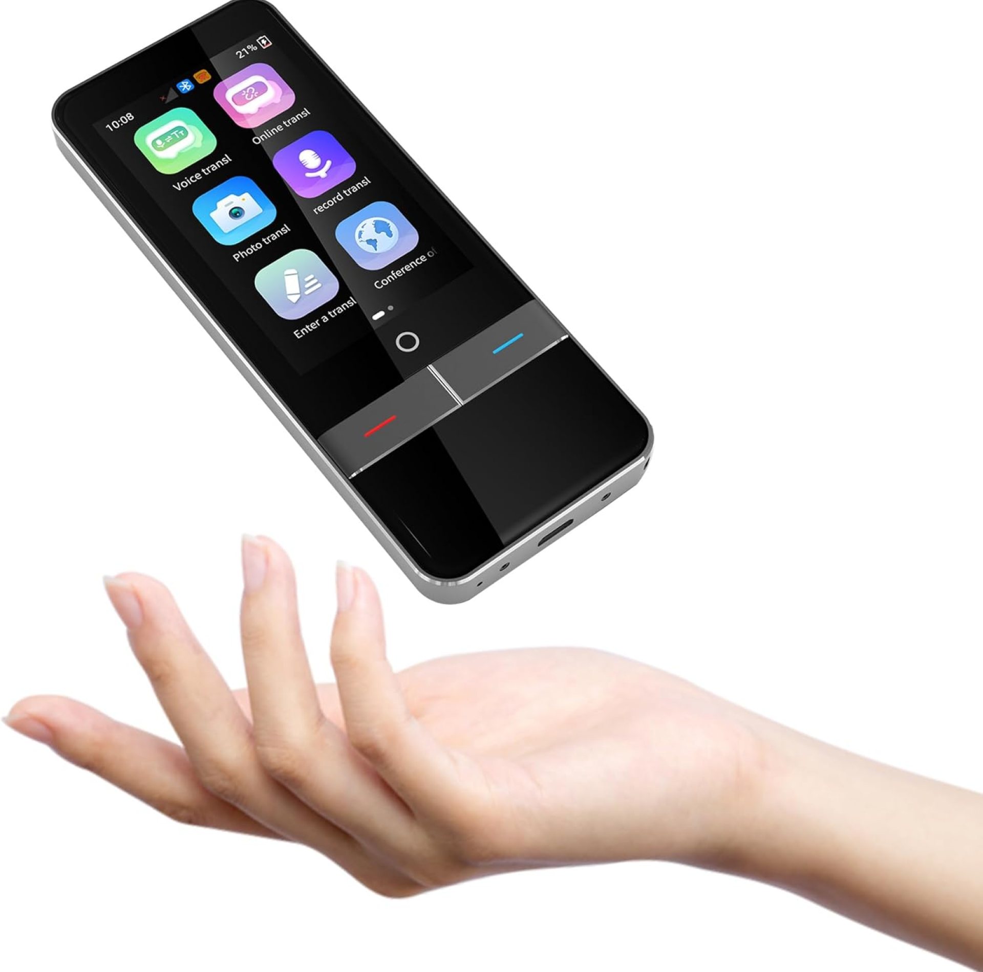 AI Language Translator Device, Two Way Real-Time Voice Translation Support 138 Languages Portable Offline Recording Photo Instant Translation for Business Learning Travel AI Language Translator Device, Two Way Real-Time Voice Translation Support 138 Languages Portable Offline Recording Photo Instant Translation for Business Learning Travel