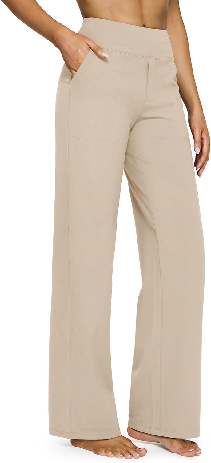 G4Free Yoga Pants Women Wide Leg Pants with Pockets High Waist Stretch Dress Casual Sweatpants Petite/Regular/Tall G4Free Yoga Pants Women Wide Leg Pants with Pockets High Waist Stretch Dress Casual Sweatpants Petite/Regular/Tall