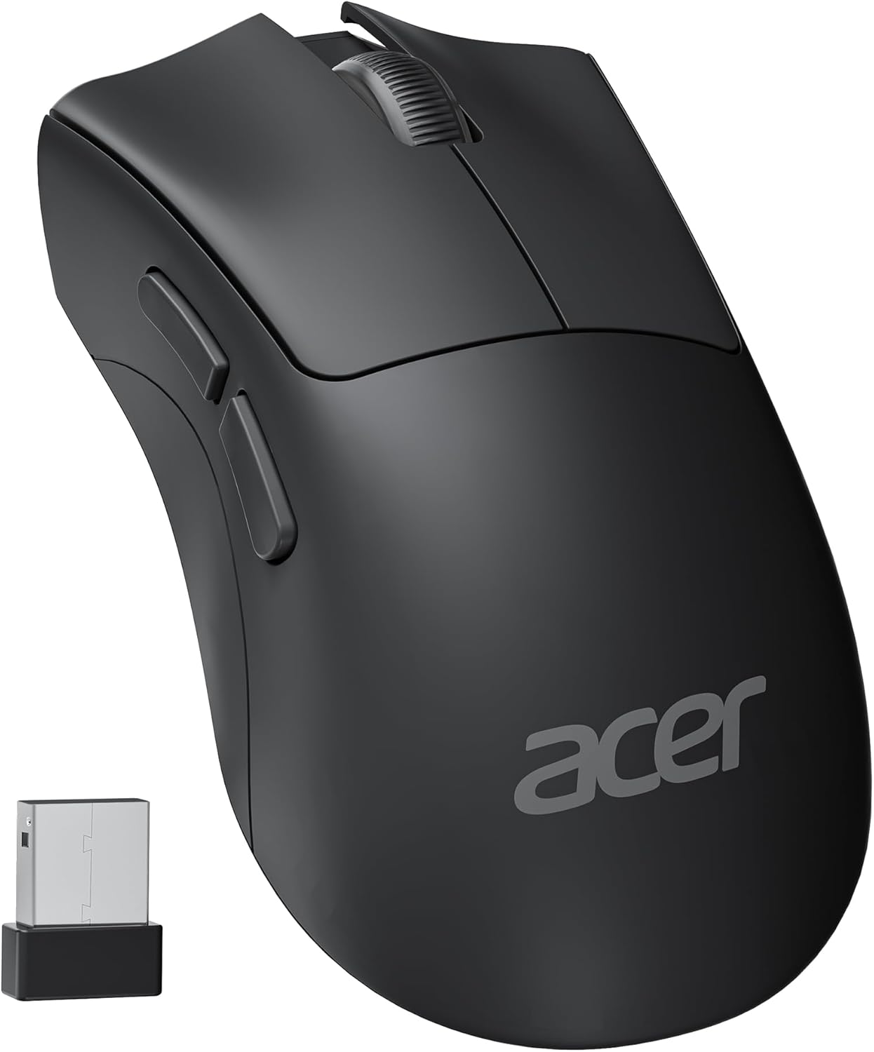 acer Wireless Mouse, 1200 DPI Computer Mouse Wireless with 2.4GHz USB A Receiver, 5 Buttons Compatible with PC, Laptop, Desktop (Black) acer Wireless Mouse, 1200 DPI Computer Mouse Wireless with 2.4GHz USB A Receiver, 5 Buttons Compatible with PC, Laptop, Desktop (Black)