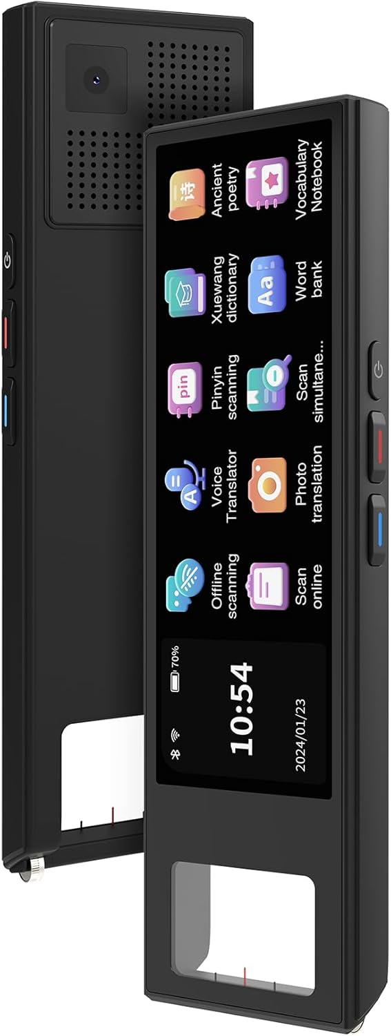Language Translator Pen, 142 Languages Supported Translation Pen, Reading Pen for Dyslexia, Pen Scanner for Text Extraction, Text to Speech Reader Pen, Portable Real Time Traductor Pen Language Translator Pen, 142 Languages Supported Translation Pen, Reading Pen for Dyslexia, Pen Scanner for Text Extraction, Text to Speech Reader Pen, Portable Real Time Traductor Pen