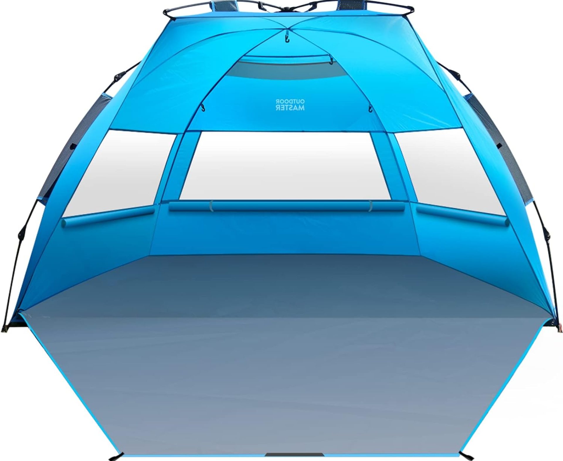 OutdoorMaster Beach Tent for 3-4 Person – Easy Setup and Portable Beach Shade Sun Shelter Canopy with UPF 50+ UV Protection Removable Skylight Family Size OutdoorMaster Beach Tent for 3-4 Person – Easy Setup and Portable Beach Shade Sun Shelter Canopy with UPF 50+ UV Protection Removable Skylight Family Size