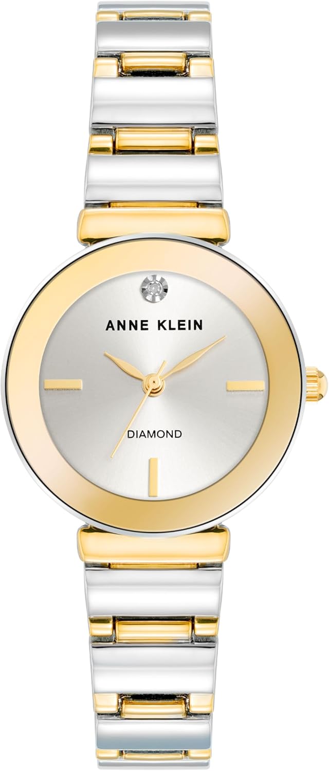 Anne Klein Women’s Genuine Diamond Dial Bracelet Watch Anne Klein Women’s Genuine Diamond Dial Bracelet Watch