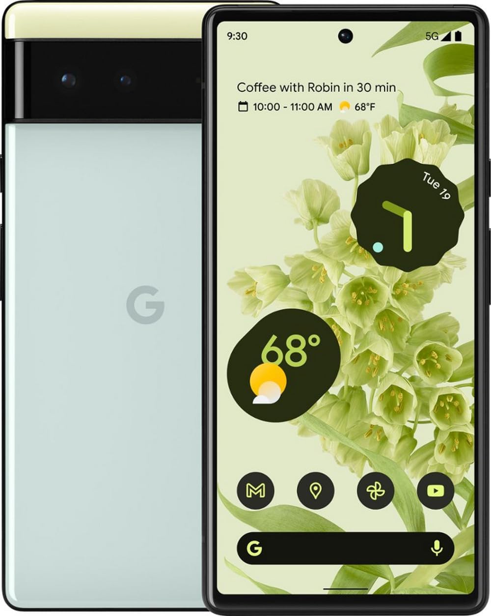 Google Pixel 6 5G, US Version, 128GB, Sorta Seafoam – Unlocked (Renewed) Google Pixel 6 5G, US Version, 128GB, Sorta Seafoam – Unlocked (Renewed)