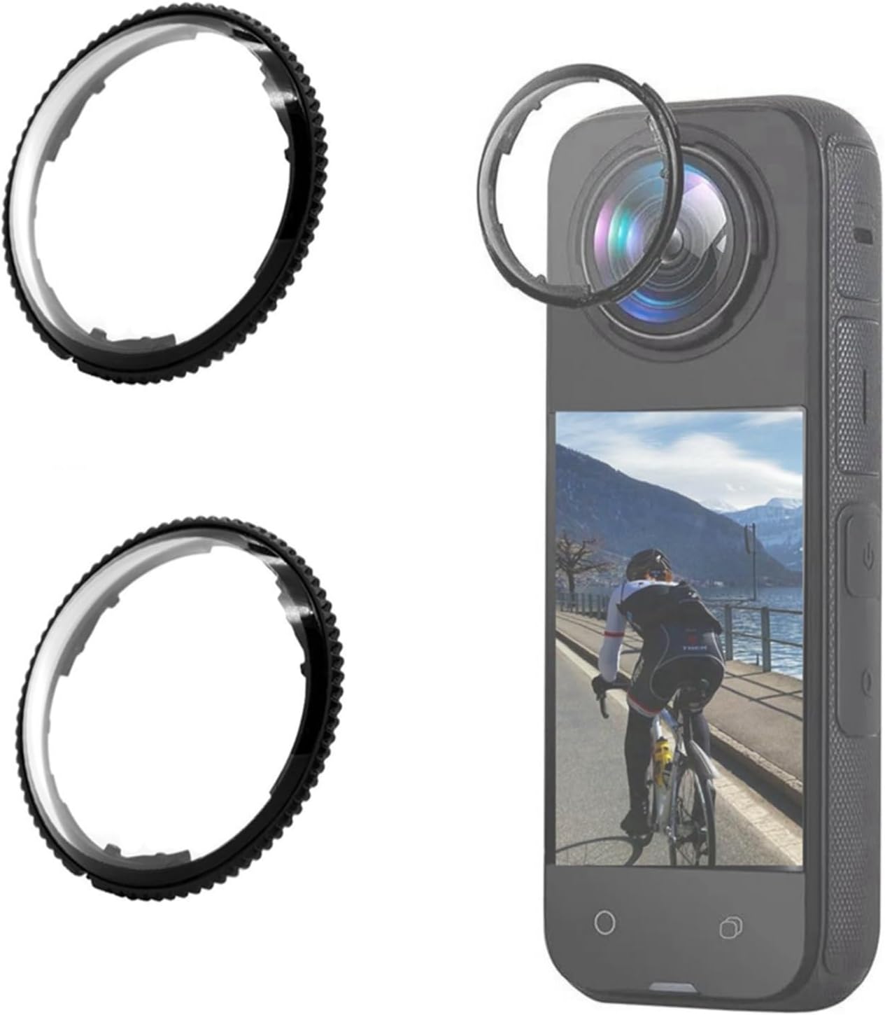 Lens Guard for Insta360 X4, PC Protective Lens Cover, Sticky Dual Lens Protector Case Action Camera Accessories, Transparent Clear, 2Pcs Double Lens Guards Lens Guard for Insta360 X4, PC Protective Lens Cover, Sticky Dual Lens Protector Case Action Camera Accessories, Transparent Clear, 2Pcs Double Lens Guards