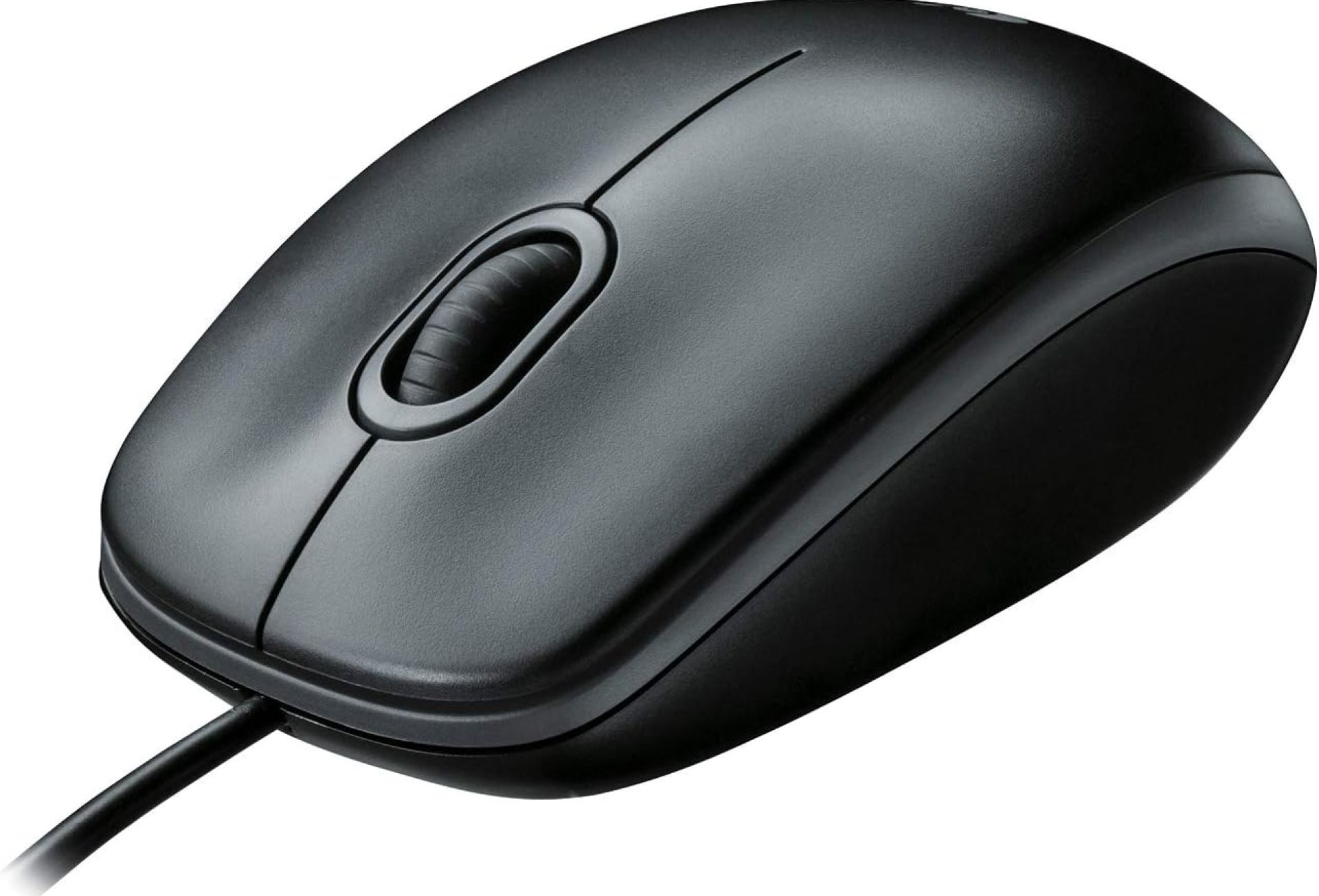 Logitech B100 Corded Mouse, Wired USB Mouse for Computers and Laptops, Right or Left Hand Use – Black Logitech B100 Corded Mouse, Wired USB Mouse for Computers and Laptops, Right or Left Hand Use – Black