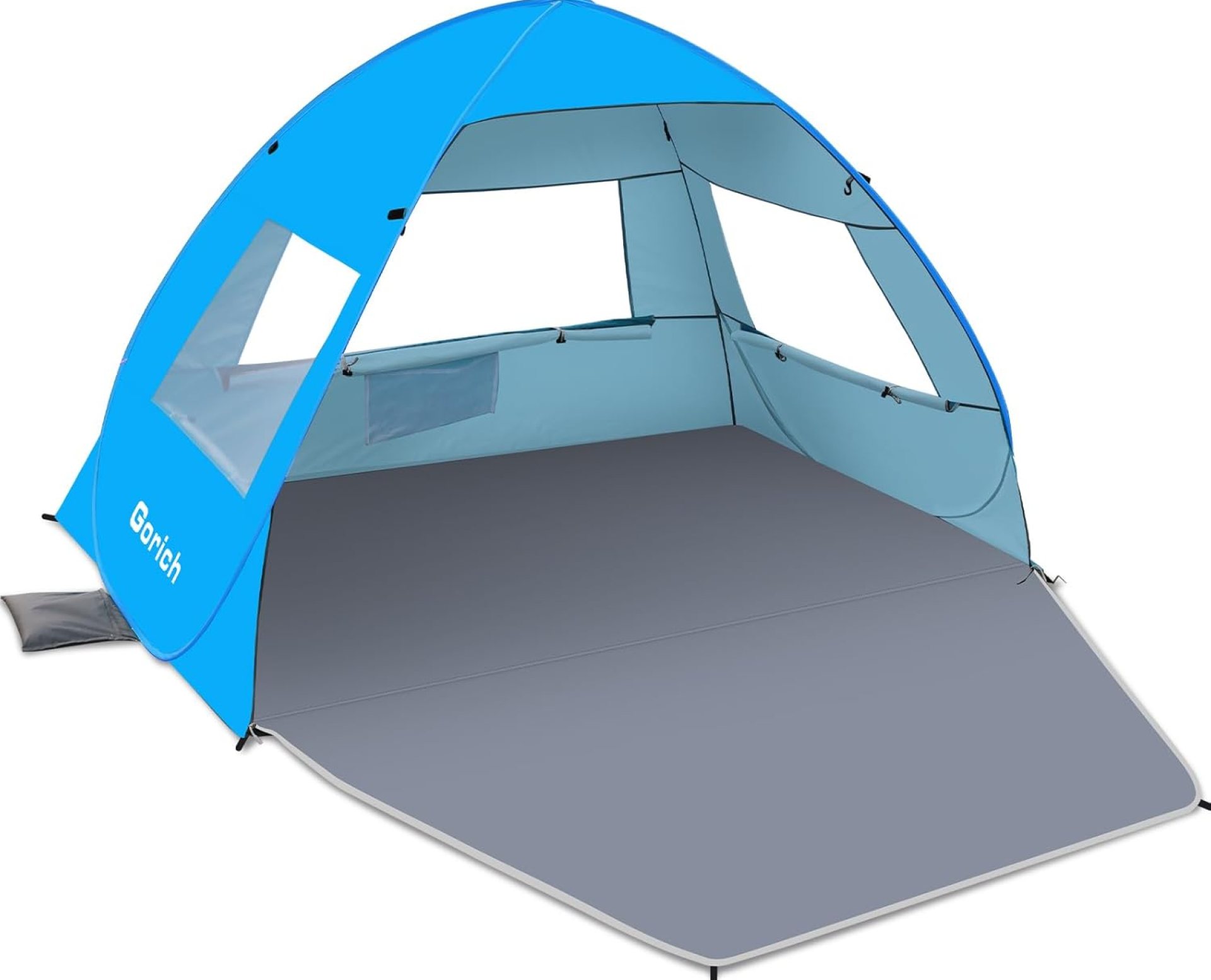 Gorich Easy Pop Up Beach Tent for 3-4 Person, UPF 50+ UV Protection Beach Umbrella Sun Shelter, Portable Lightweight Cool Cabana Shade with Easy Foldable & Instant Setup Gorich Easy Pop Up Beach Tent for 3-4 Person, UPF 50+ UV Protection Beach Umbrella Sun Shelter, Portable Lightweight Cool Cabana Shade with Easy Foldable & Instant Setup