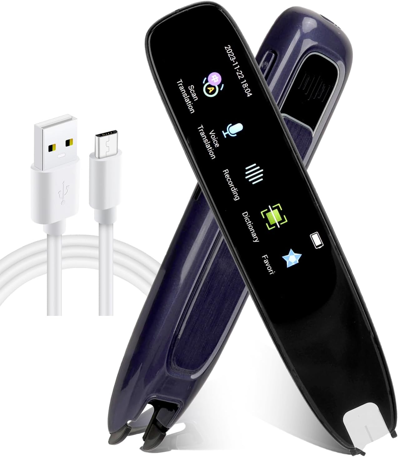 HURRISE Scanner Translator, Standalone Pen Scanner,Smart Voice Translator Pen,13 Languages Online Translation Massive Vocabulary Library Dictionary Pen for Learning HURRISE Scanner Translator, Standalone Pen Scanner,Smart Voice Translator Pen,13 Languages Online Translation Massive Vocabulary Library Dictionary Pen for Learning