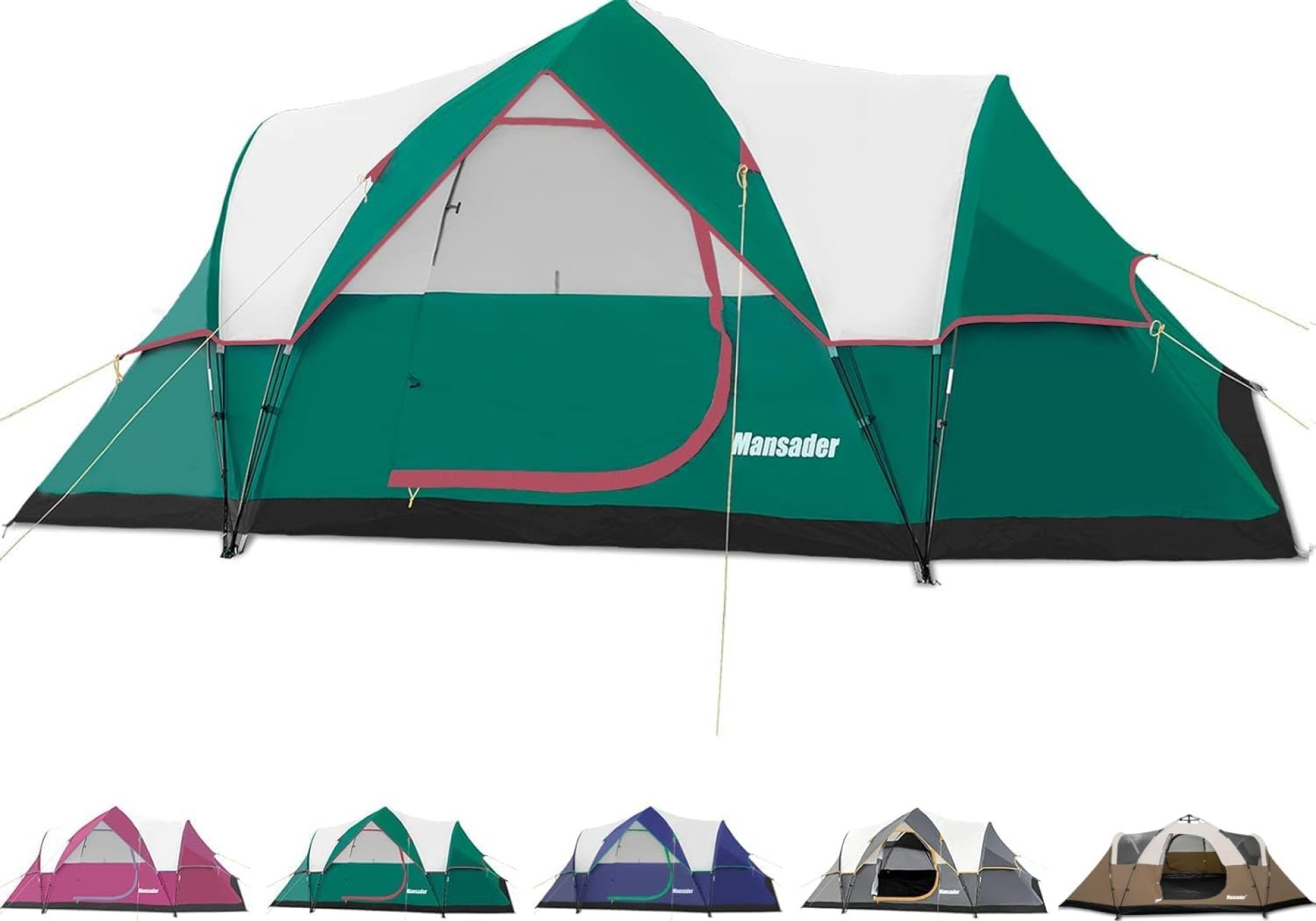 6 Person Family Camping Tent,Waterproof Windproof with Top Rainfly,Easy Set Up,Pop Up Tent for Outdoor Camping Hiking Trave 6 Person Family Camping Tent,Waterproof Windproof with Top Rainfly,Easy Set Up,Pop Up Tent for Outdoor Camping Hiking Trave