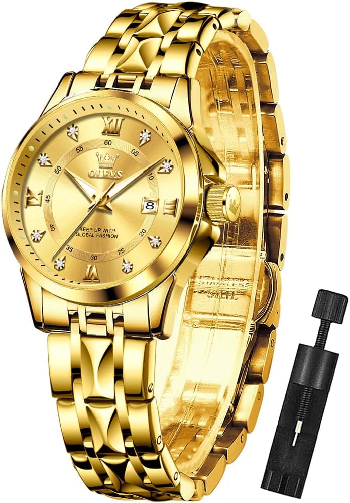 OLEVS Watch Women,Watches for Women,Luxury Casual Stainless Steel Women’s Wrist Watches Classic Small Face Dress Analog Womens Watches with Date Easy to Read Waterproof Luminous Quartz Ladies Watches OLEVS Watch Women,Watches for Women,Luxury Casual Stainless Steel Women’s Wrist Watches Classic Small Face Dress Analog Womens Watches with Date Easy to Read Waterproof Luminous Quartz Ladies Watches