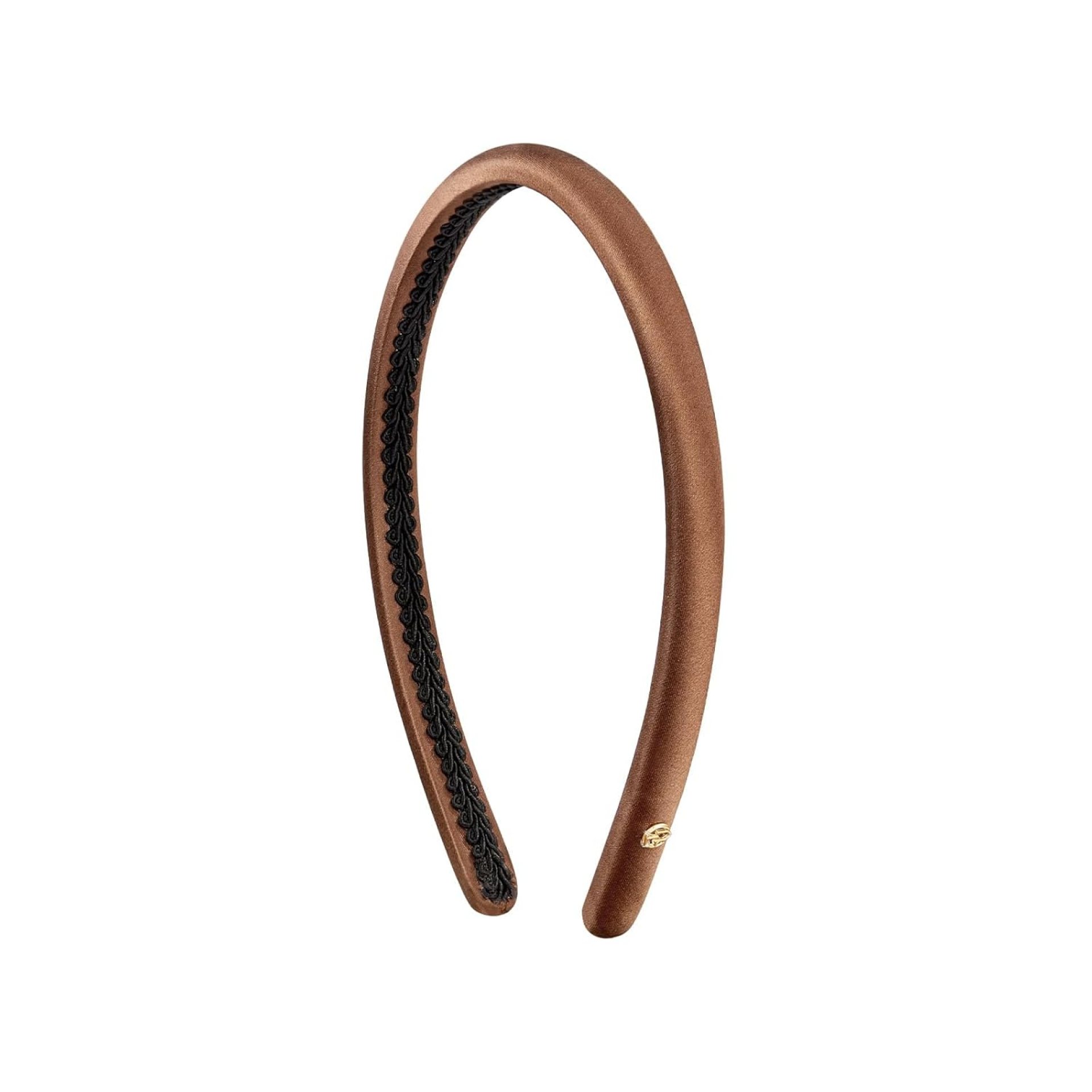 EVITA PERONI Silk Headband for Women – Thin, Satin, Non-Slip and Comfortable – Brown EVITA PERONI Silk Headband for Women – Thin, Satin, Non-Slip and Comfortable – Brown