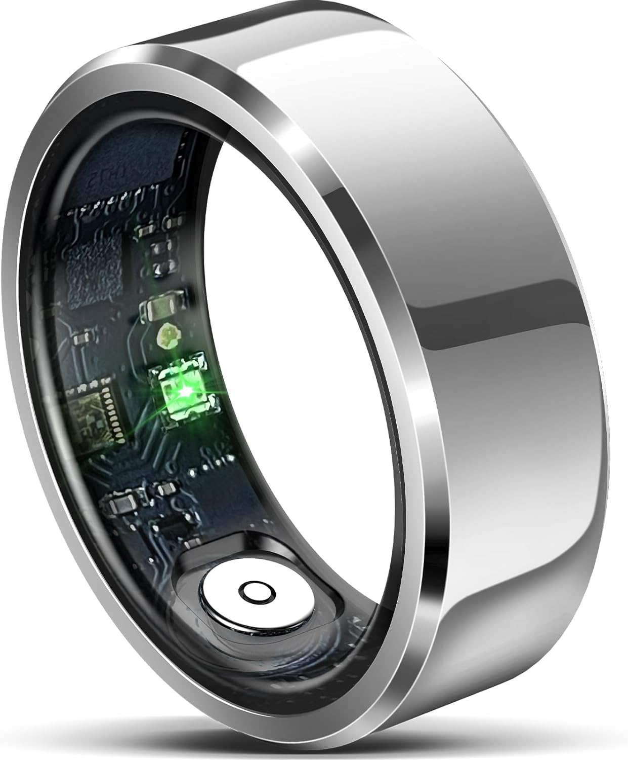 Smart Ring with Air Gesture Control, Health Tracker, 7-Day Battery, IPX8 Waterproof, Heart Rate & Sleep Monitor – Stylish Fitness Ring for Men & Women, Compatible with iOS/Android, Size 9, Silver Smart Ring with Air Gesture Control, Health Tracker, 7-Day Battery, IPX8 Waterproof, Heart Rate & Sleep Monitor – Stylish Fitness Ring for Men & Women, Compatible with iOS/Android, Size 9, Silver