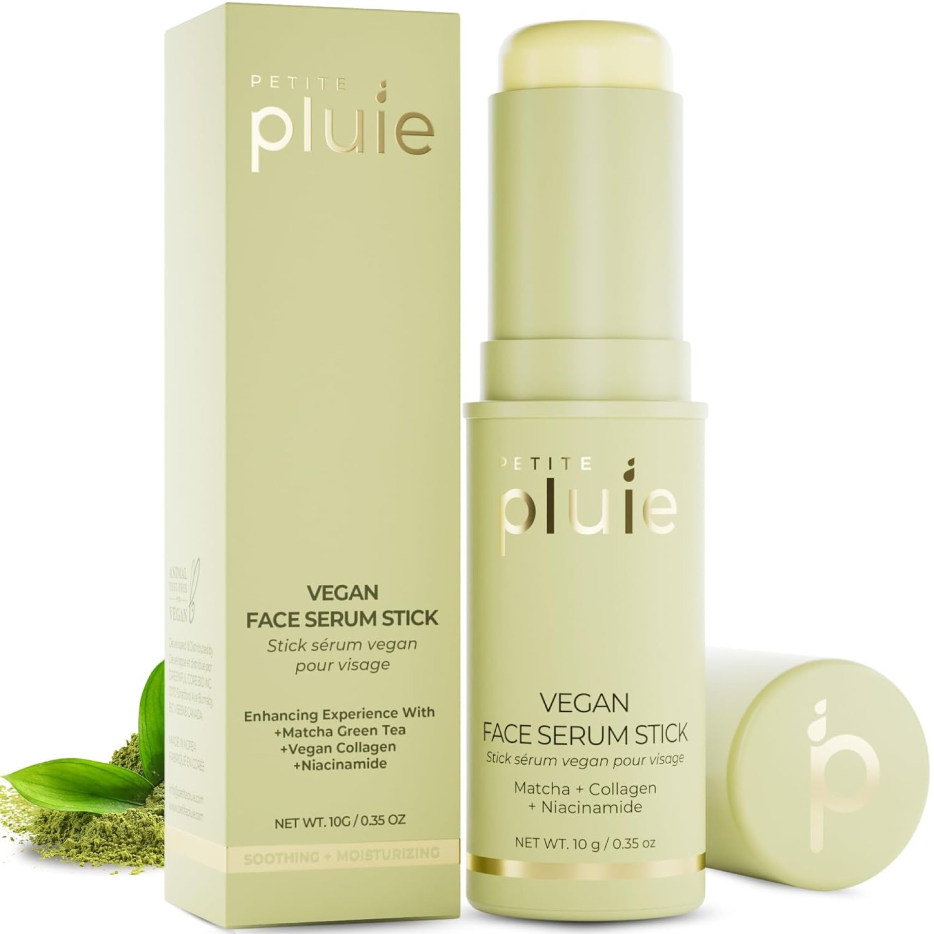 Vegan Face Serum Stick (0.35 oz) with Green Tea, Collagen, and Niacinamide For Anti-Aging & Moisturizing Balm Stick, Hydrating Stick For Face Korean Vegan Face Serum Stick (0.35 oz) with Green Tea, Collagen, and Niacinamide For Anti-Aging & Moisturizing Balm Stick, Hydrating Stick For Face Korean