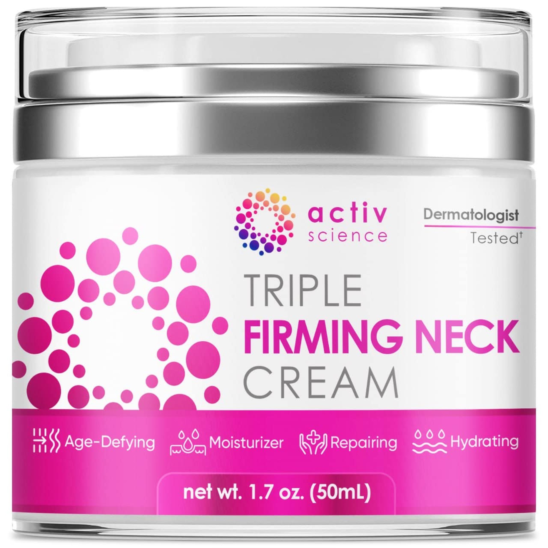 ACTIVSCIENCE Neck Firming Cream – Natural Anti-Aging Facial Moisturizer with Retinol Collagen & Hyaluronic Acid – Day & Night Anti-Wrinkle Cream – Firming, Hydrating Face Cream ACTIVSCIENCE Neck Firming Cream – Natural Anti-Aging Facial Moisturizer with Retinol Collagen & Hyaluronic Acid – Day & Night Anti-Wrinkle Cream – Firming, Hydrating Face Cream