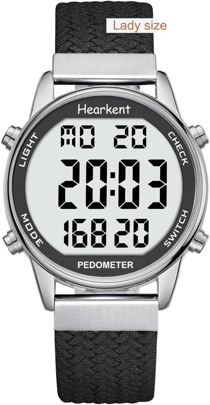 Women Pedometer Watch-Step Tracker Watch with Calories Counter-Non Bluetooth Pedometer Watches-LCD Large Numbers-30M Waterproof Watch-Sport Pedometer Watch Step Counter for Walking Women Pedometer Watch-Step Tracker Watch with Calories Counter-Non Bluetooth Pedometer Watches-LCD Large Numbers-30M Waterproof Watch-Sport Pedometer Watch Step Counter for Walking
