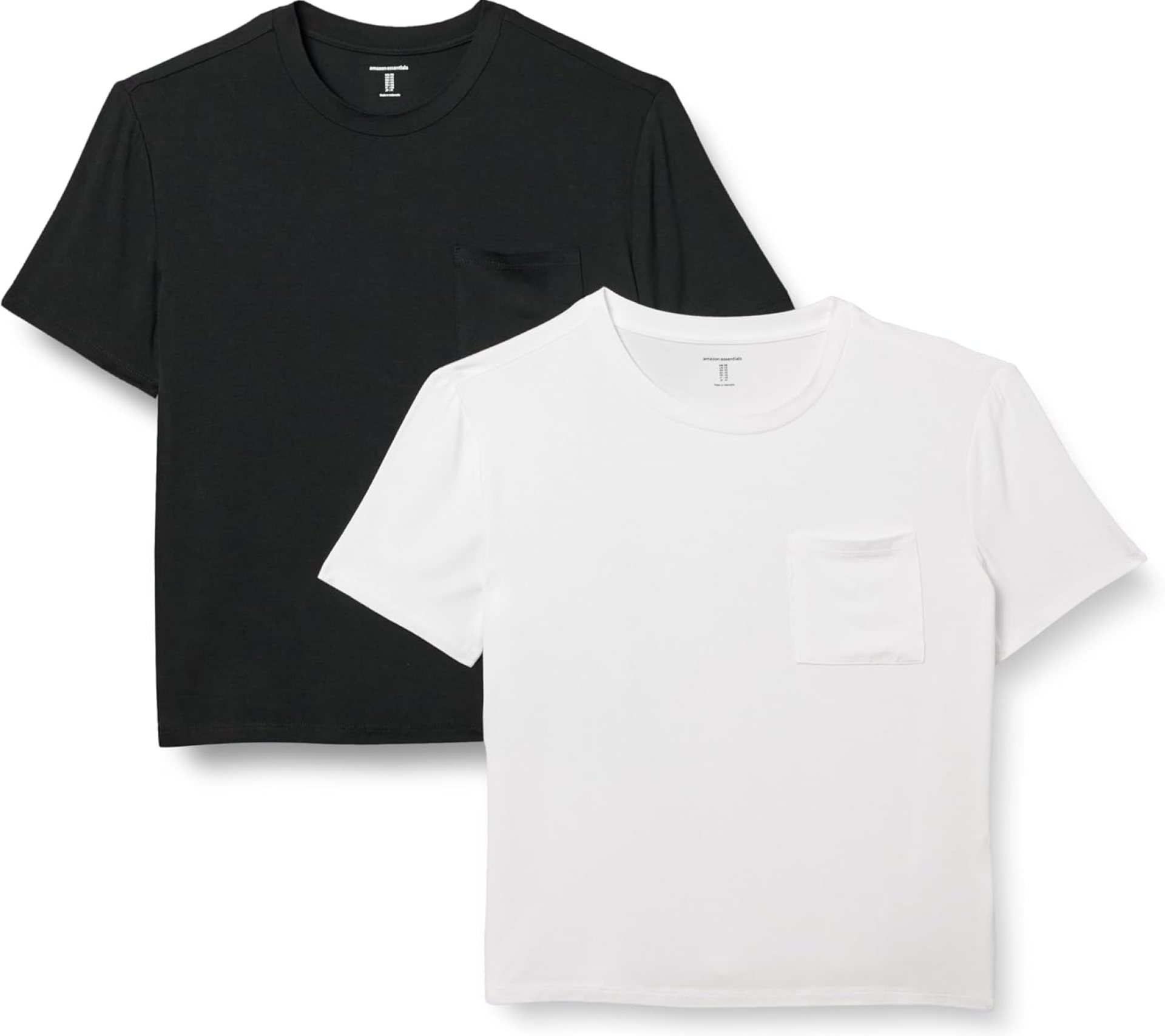 Amazon Essentials Women’s Jersey Relaxed-Fit Short-Sleeve Crewneck Pocket T-Shirt, Pack of 2 Amazon Essentials Women’s Jersey Relaxed-Fit Short-Sleeve Crewneck Pocket T-Shirt, Pack of 2