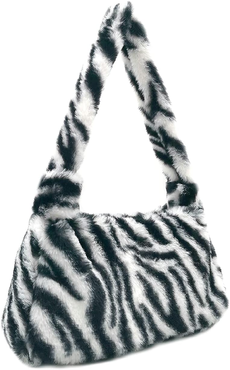 FHQHTH Fluffy Coin Purse for Women’s with Zipper, Faux Fur Handbags Fuzzy Evening Bags Cosmetic Bag FHQHTH Fluffy Coin Purse for Women’s with Zipper, Faux Fur Handbags Fuzzy Evening Bags Cosmetic Bag