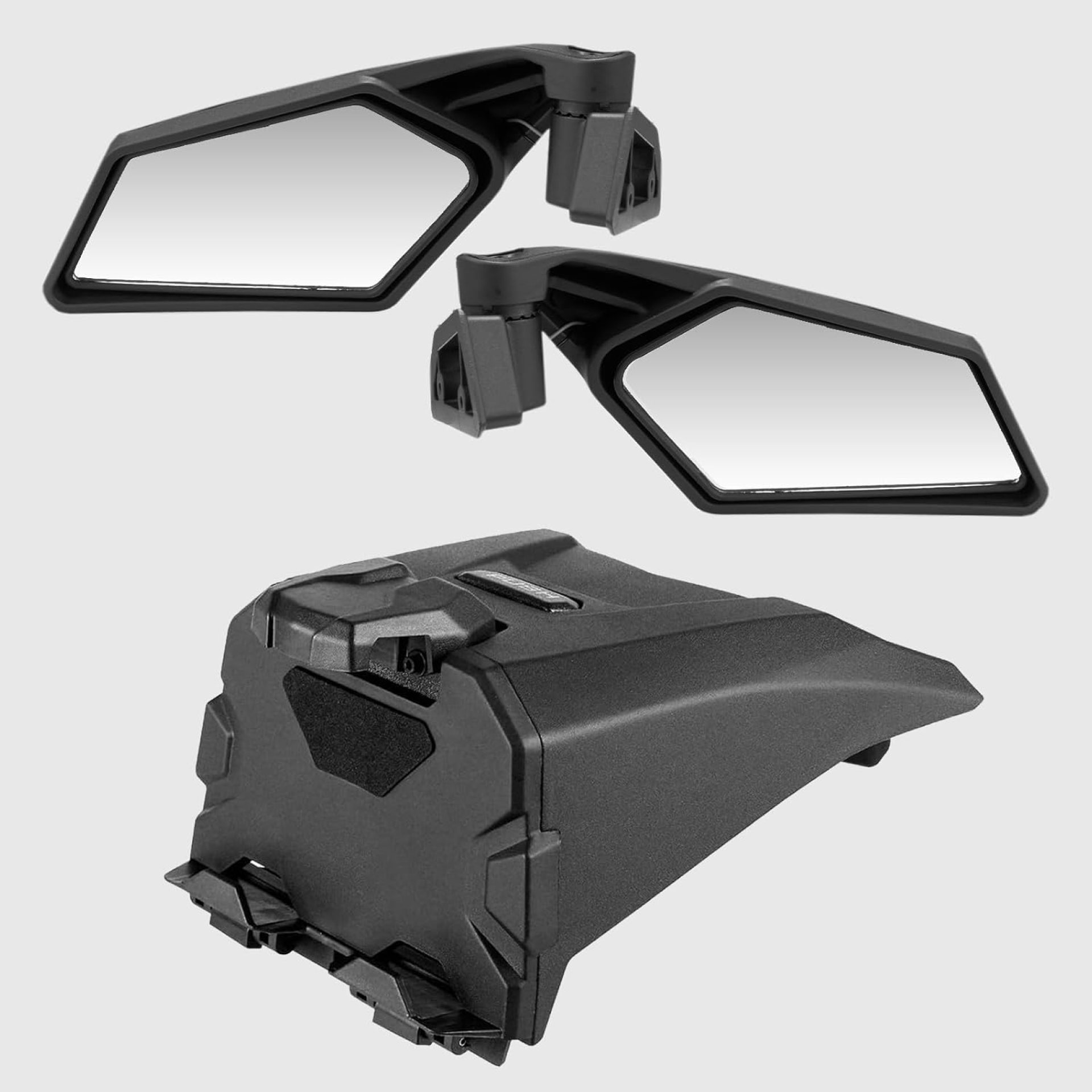 A & UTV PRO Side Mirrors & Tablet Holder for Can am Maverick X3 2017-2025, Adjustable Breakaway Racing Rearview Mirror Phone GPS Holder with Storage Box Accessories, Replace OEM #715002898, 715002874 A & UTV PRO Side Mirrors & Tablet Holder for Can am Maverick X3 2017-2025, Adjustable Breakaway Racing Rearview Mirror Phone GPS Holder with Storage Box Accessories, Replace OEM #715002898, 715002874