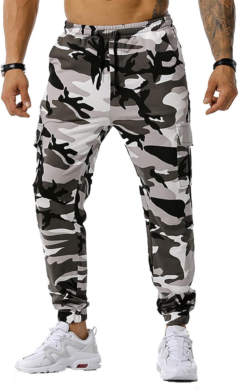 Men’s Camo Cargo Pants Tactical Pants with Pockets Stretch Joggers Outdoor Trouser Drawstring Sweatpants for Men Men’s Camo Cargo Pants Tactical Pants with Pockets Stretch Joggers Outdoor Trouser Drawstring Sweatpants for Men