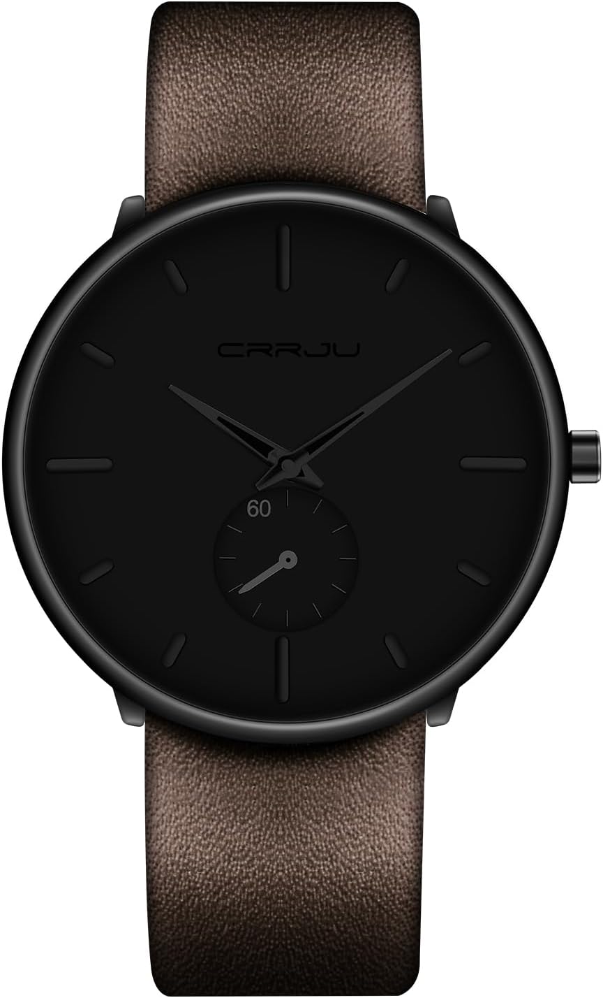 Mens Watches Ultra-Thin Minimalist Waterproof-Fashion Wrist Watch for Men Unisex Dress with Leather Band Mens Watches Ultra-Thin Minimalist Waterproof-Fashion Wrist Watch for Men Unisex Dress with Leather Band