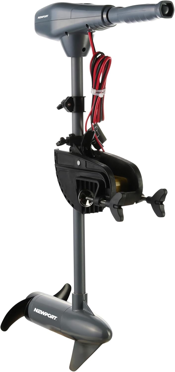 Newport Kayak Series 36lb Thrust Transom Mounted Saltwater Electric Trolling Motor w/LED Battery Indicator (24″ Shaft) Newport Kayak Series 36lb Thrust Transom Mounted Saltwater Electric Trolling Motor w/LED Battery Indicator (24″ Shaft)