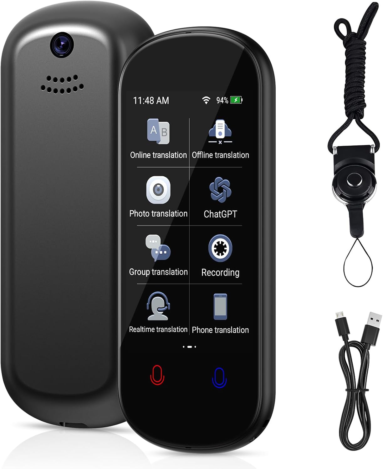 Language Translator Device, Portable Two-Way Translator, Support 139 Languages Accurate & Clear Translation, 3.1″ HD Offline/Recording/Photo Real-Time Translator for Business Language Translator Device, Portable Two-Way Translator, Support 139 Languages Accurate & Clear Translation, 3.1″ HD Offline/Recording/Photo Real-Time Translator for Business