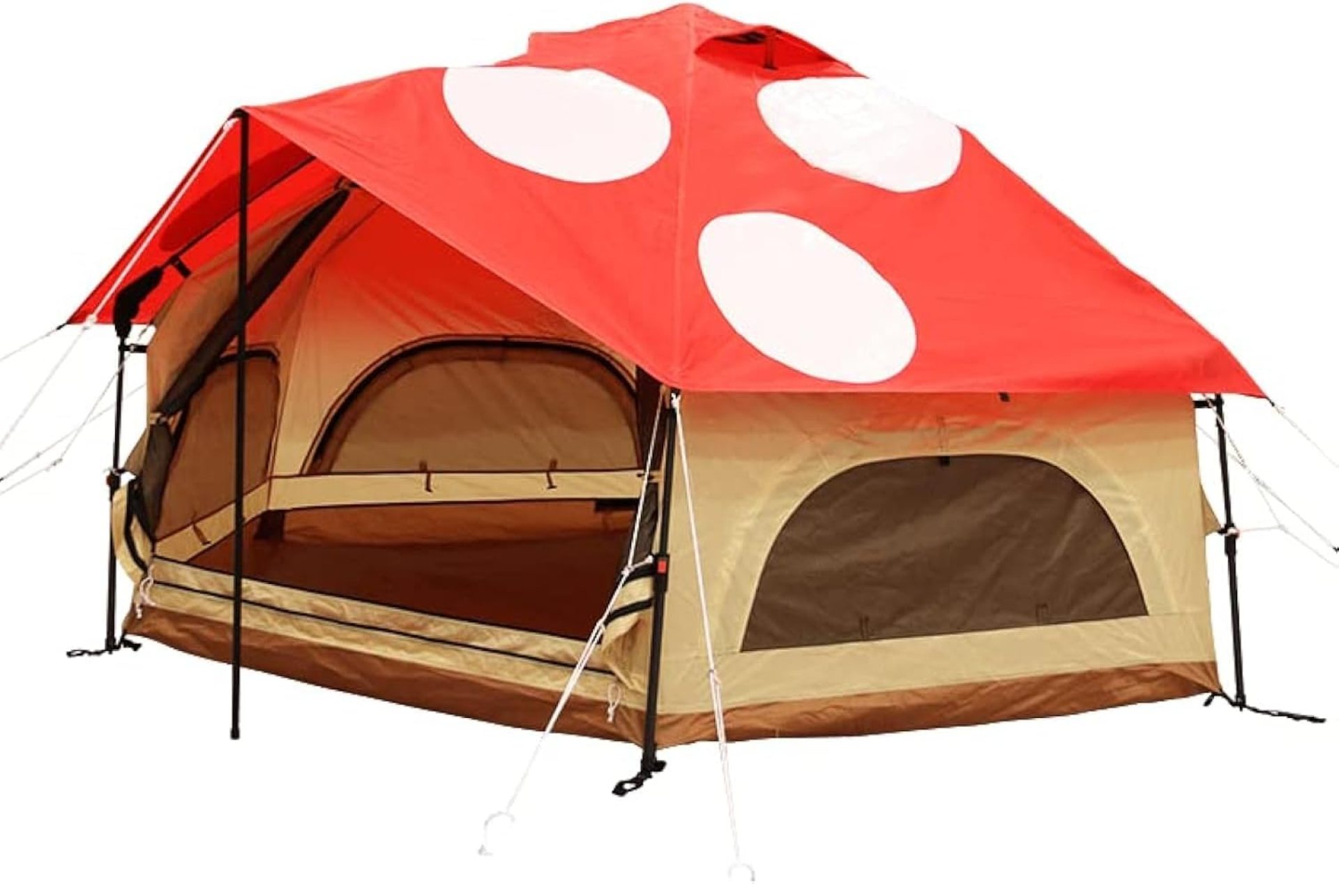 DOD Kinoko Mushroom Tent – Outdoor Tents for Camping – Easy Set Up – Hiking Tents for Backpacking – 4 Season Backpacking Tent – Red DOD Kinoko Mushroom Tent – Outdoor Tents for Camping – Easy Set Up – Hiking Tents for Backpacking – 4 Season Backpacking Tent – Red