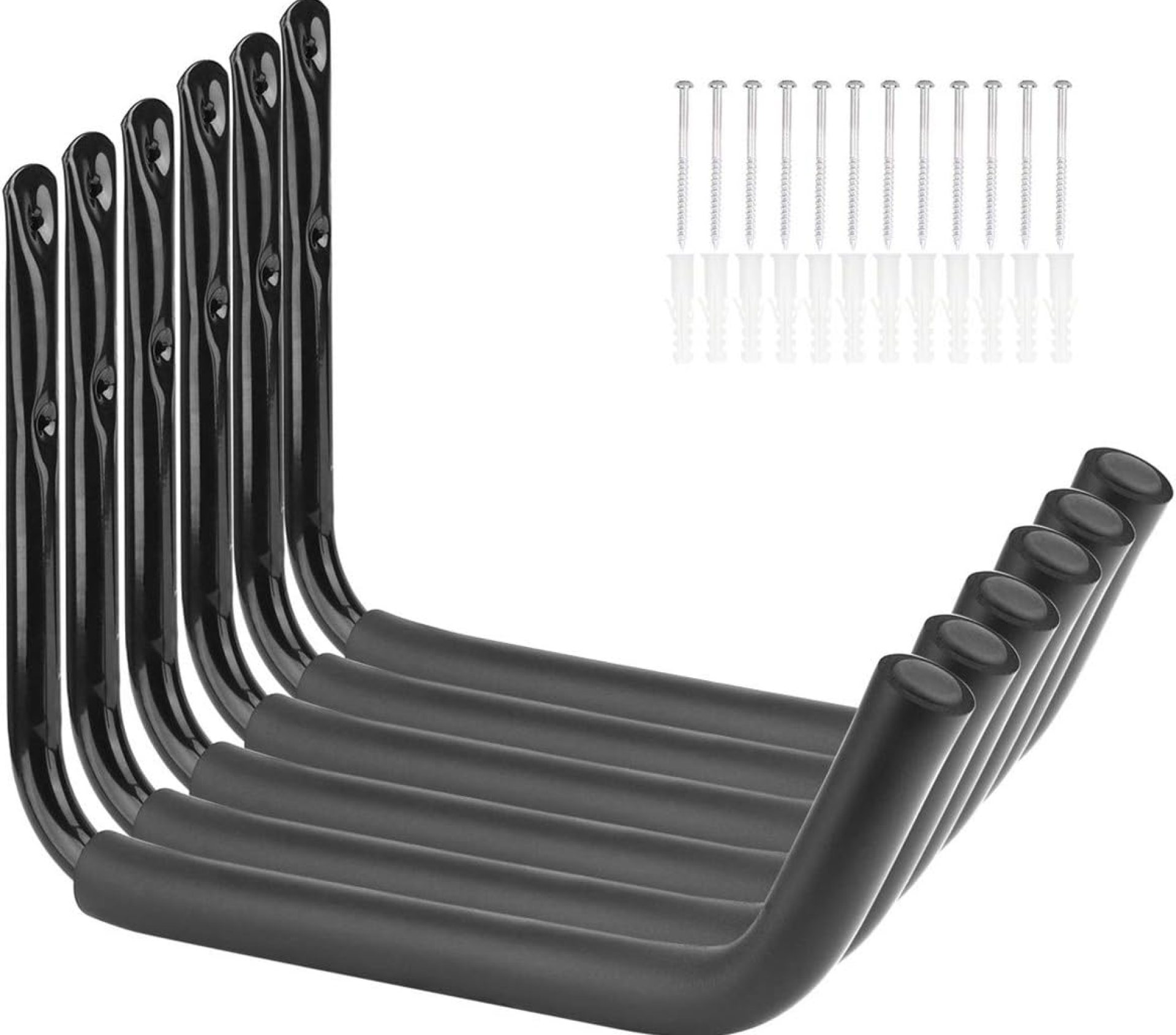 Garage Storage Heavy Duty Hooks, 15Inch Jumbo Arm Kayak Rack, 6 Pack Wall Mount Canoe Hangers Garage Storage Heavy Duty Hooks, 15Inch Jumbo Arm Kayak Rack, 6 Pack Wall Mount Canoe Hangers