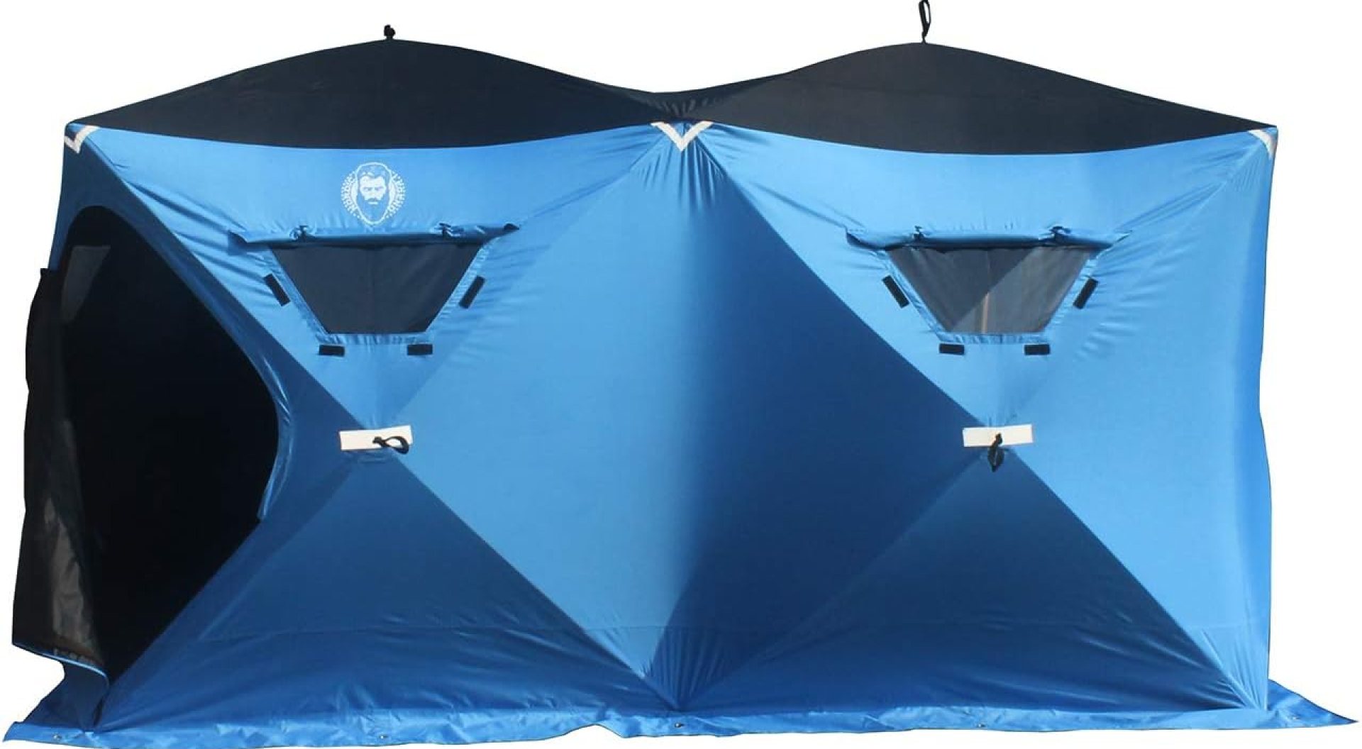 6 Person Portable Ice Fishing Shelter with 2 Big Doors-Diamond Door Guard System Ice Fishing Camping Tent 6 Person Portable Ice Fishing Shelter with 2 Big Doors-Diamond Door Guard System Ice Fishing Camping Tent