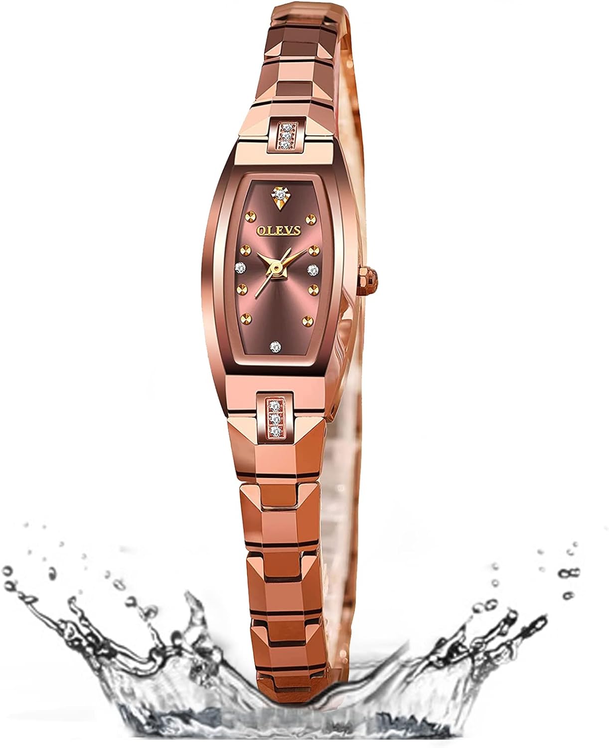 OLEVS Small Face Watches for Women Square Elegant Slim Tungsten Steel Women’s Wrist Watches Waterproof Luxury Diamond Watches for Women Analog Quartz Dress Watch for Women Relojes De Mujer OLEVS Small Face Watches for Women Square Elegant Slim Tungsten Steel Women’s Wrist Watches Waterproof Luxury Diamond Watches for Women Analog Quartz Dress Watch for Women Relojes De Mujer