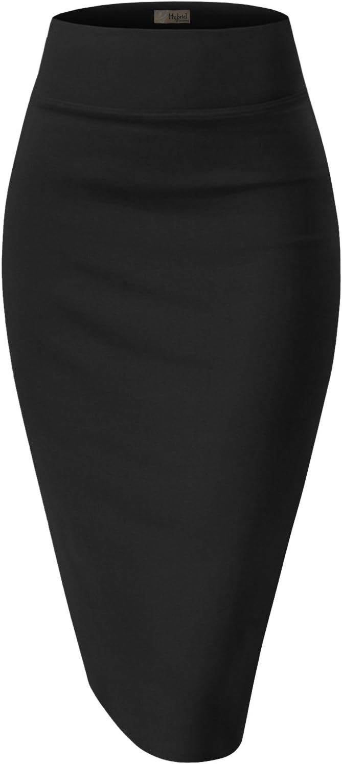 Hybrid & Company Women’s Premium Nylon Ponte Stretch High Waist Pencil Suit Skirt Below Knee Hybrid & Company Women’s Premium Nylon Ponte Stretch High Waist Pencil Suit Skirt Below Knee