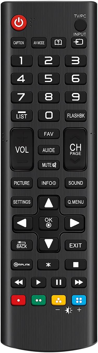 Allimity AKB73715678 Remote Control Fit for LG TV 24LN451B 24LN451B-PU Allimity AKB73715678 Remote Control Fit for LG TV 24LN451B 24LN451B-PU