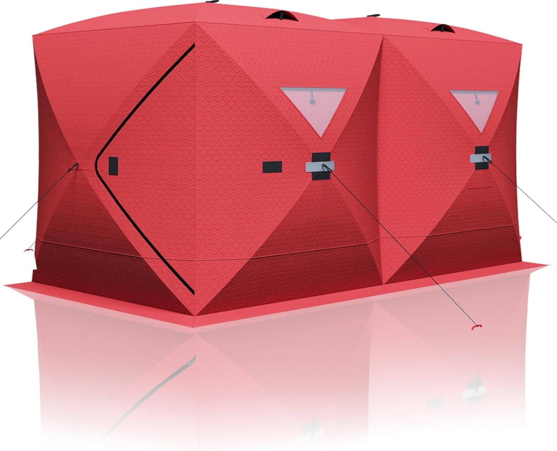 Ice Fishing Tent, Thickening Warmth Retaining Design Pop-Up Portable Hub-Style Ice Fishing Shelter Ice Fishing Tent, Thickening Warmth Retaining Design Pop-Up Portable Hub-Style Ice Fishing Shelter