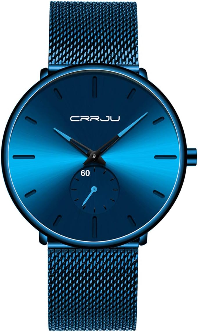 Mens Watches Ultra-Thin Minimalist Waterproof – Fashion Wrist Watch for Men Unisex Dress with Stainless Steel Mesh Band Mens Watches Ultra-Thin Minimalist Waterproof – Fashion Wrist Watch for Men Unisex Dress with Stainless Steel Mesh Band