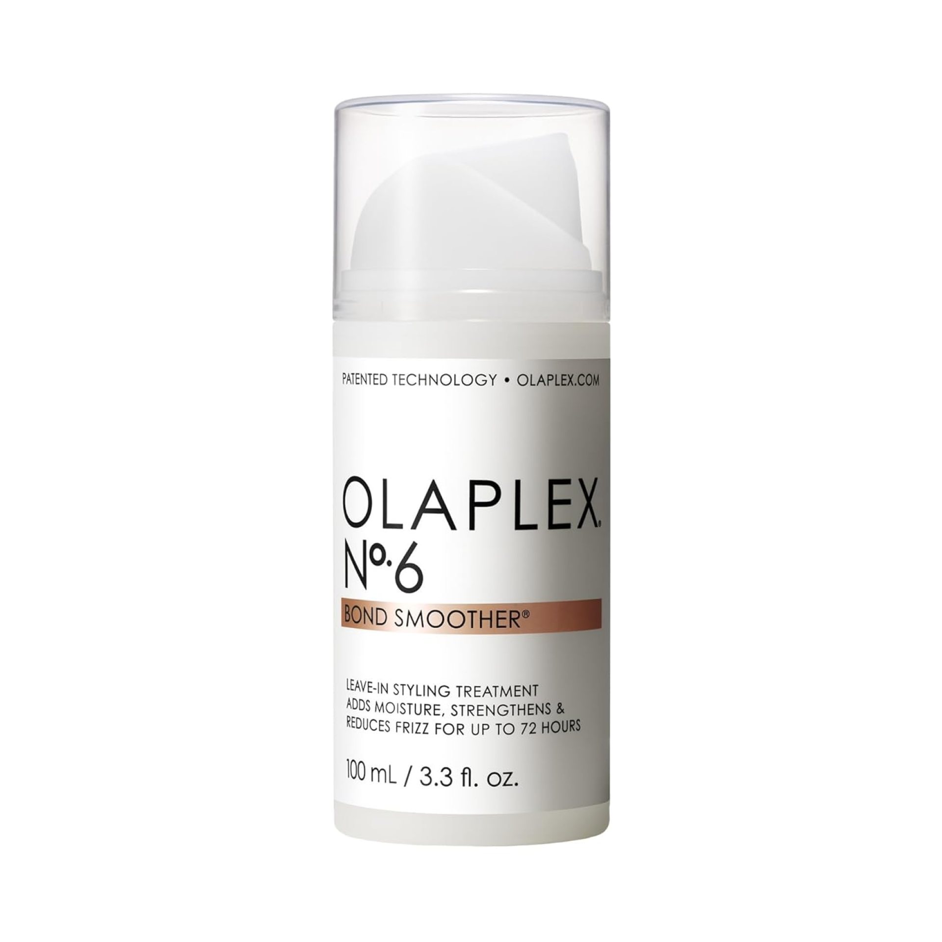 Olaplex No. 6 Bond Smoother, Leave-In Styling Hair Cream Treatment, Smooths, Conditions, & Strengthens, Frizz Control for Up to 72 Hours, For All Hair Types, 3.3 fl oz Olaplex No. 6 Bond Smoother, Leave-In Styling Hair Cream Treatment, Smooths, Conditions, & Strengthens, Frizz Control for Up to 72 Hours, For All Hair Types, 3.3 fl oz