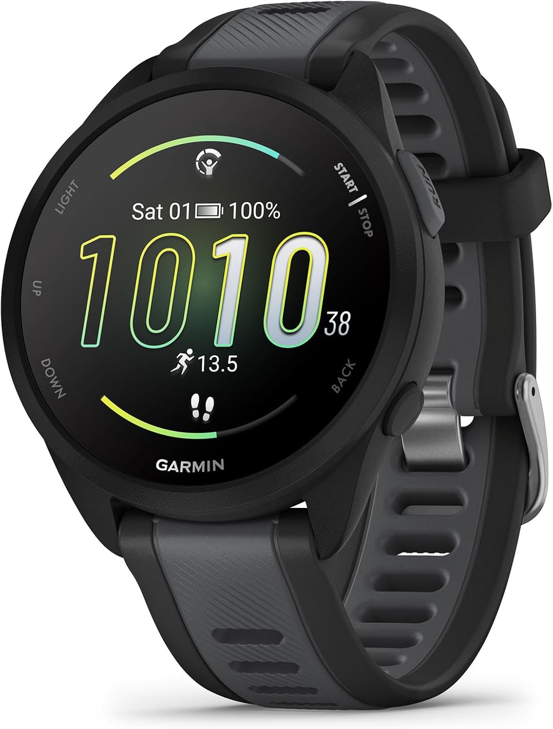 Garmin Forerunner 165, Running Smartwatch, Colorful AMOLED Display, Training Metrics and Recovery Insights, Black Garmin Forerunner 165, Running Smartwatch, Colorful AMOLED Display, Training Metrics and Recovery Insights, Black