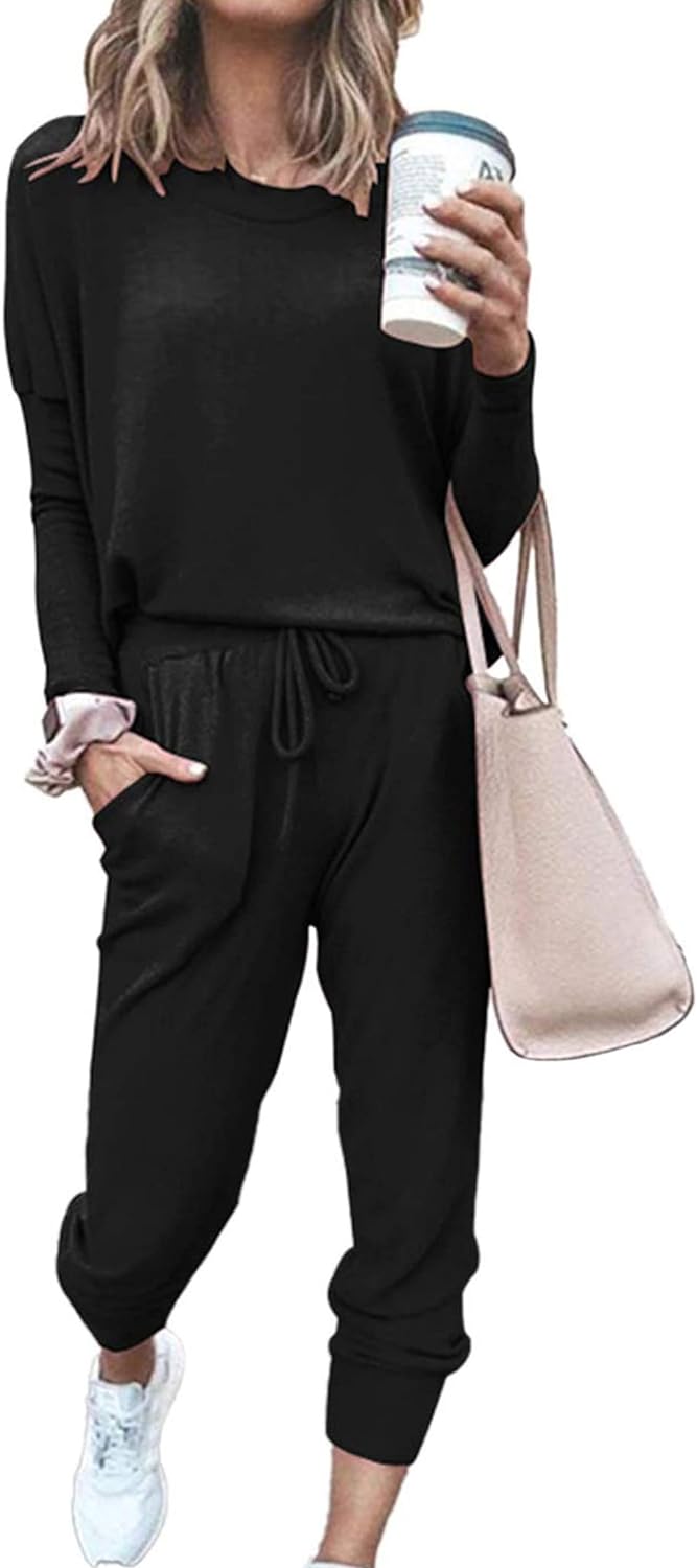 PRETTYGARDEN Women’s Spring Fall 2 Piece Lounge Outfit Long Sleeve Crewneck Pullover Tops High Waisted Pants Set Tracksuit PRETTYGARDEN Women’s Spring Fall 2 Piece Lounge Outfit Long Sleeve Crewneck Pullover Tops High Waisted Pants Set Tracksuit