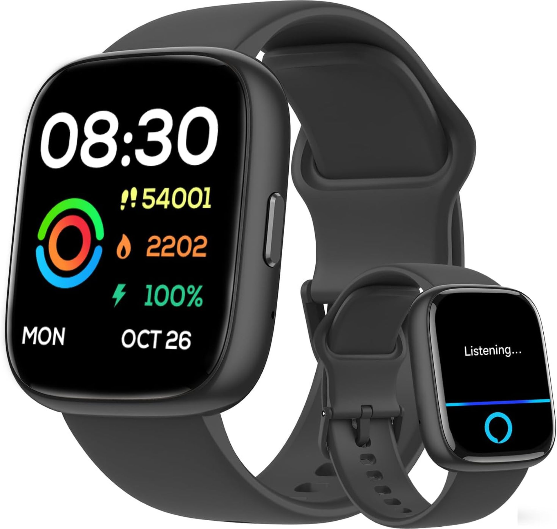 Smart Watch for Men Women Alexa Built-in 1.83″ Fitness Tracker SmartWatch for iPhone Android Compatible, IP68 Waterproof 100+ Sport Modes, Pedometer, Heart Rate/SpO2/Stress/Sleep Monitor Smart Watch for Men Women Alexa Built-in 1.83″ Fitness Tracker SmartWatch for iPhone Android Compatible, IP68 Waterproof 100+ Sport Modes, Pedometer, Heart Rate/SpO2/Stress/Sleep Monitor