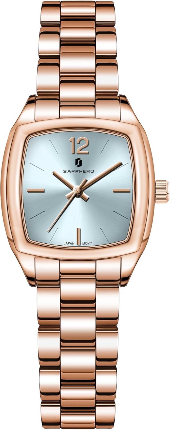 SAPPHERO Womens Watches Luxury Ladies Watches Women’s Bracelet Watch Small Stainless Steel Analog 3ATM Waterproof Wrist Watch for Women,Goldblue SAPPHERO Womens Watches Luxury Ladies Watches Women’s Bracelet Watch Small Stainless Steel Analog 3ATM Waterproof Wrist Watch for Women,Goldblue