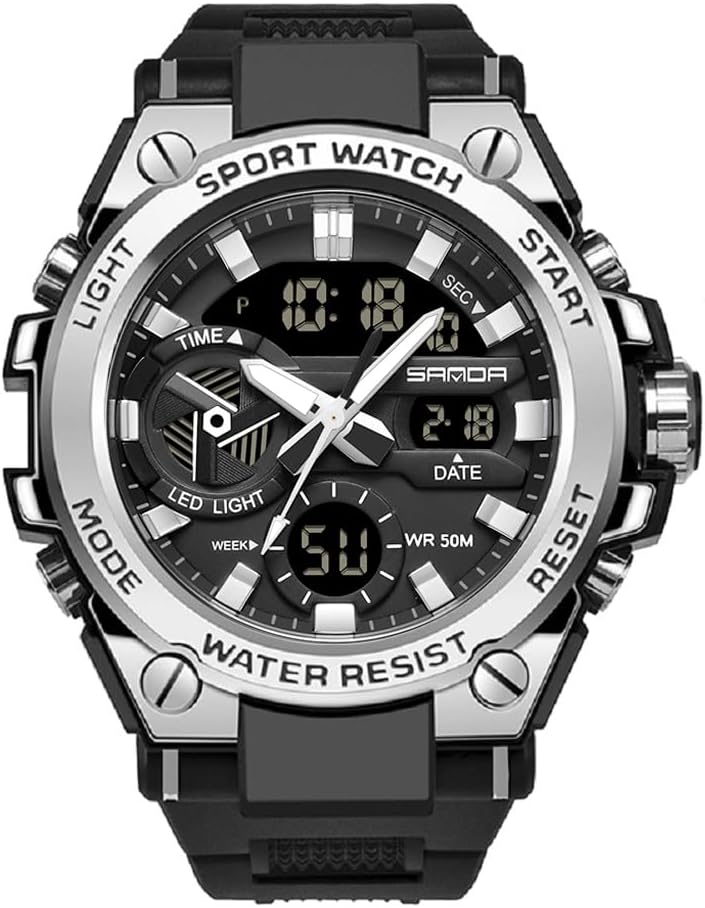 KXAITO Men’s Watches Sports Outdoor Waterproof Military Watch Date Multi Function Tactics LED Alarm Stopwatch KXAITO Men’s Watches Sports Outdoor Waterproof Military Watch Date Multi Function Tactics LED Alarm Stopwatch