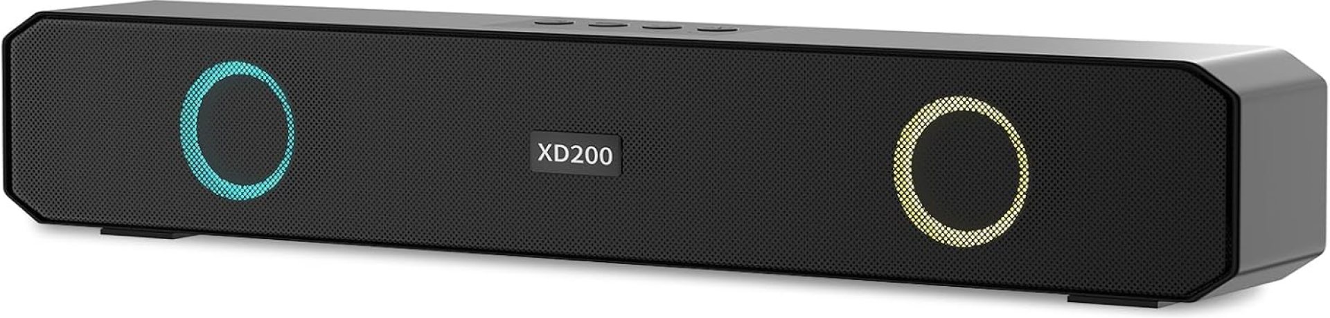 Portable Wireless Speaker Home Bluetooth Sound Bar with Multi-Color Flashing Lights Compatible for PC, Laptop, Smartphones (Black) Portable Wireless Speaker Home Bluetooth Sound Bar with Multi-Color Flashing Lights Compatible for PC, Laptop, Smartphones (Black)