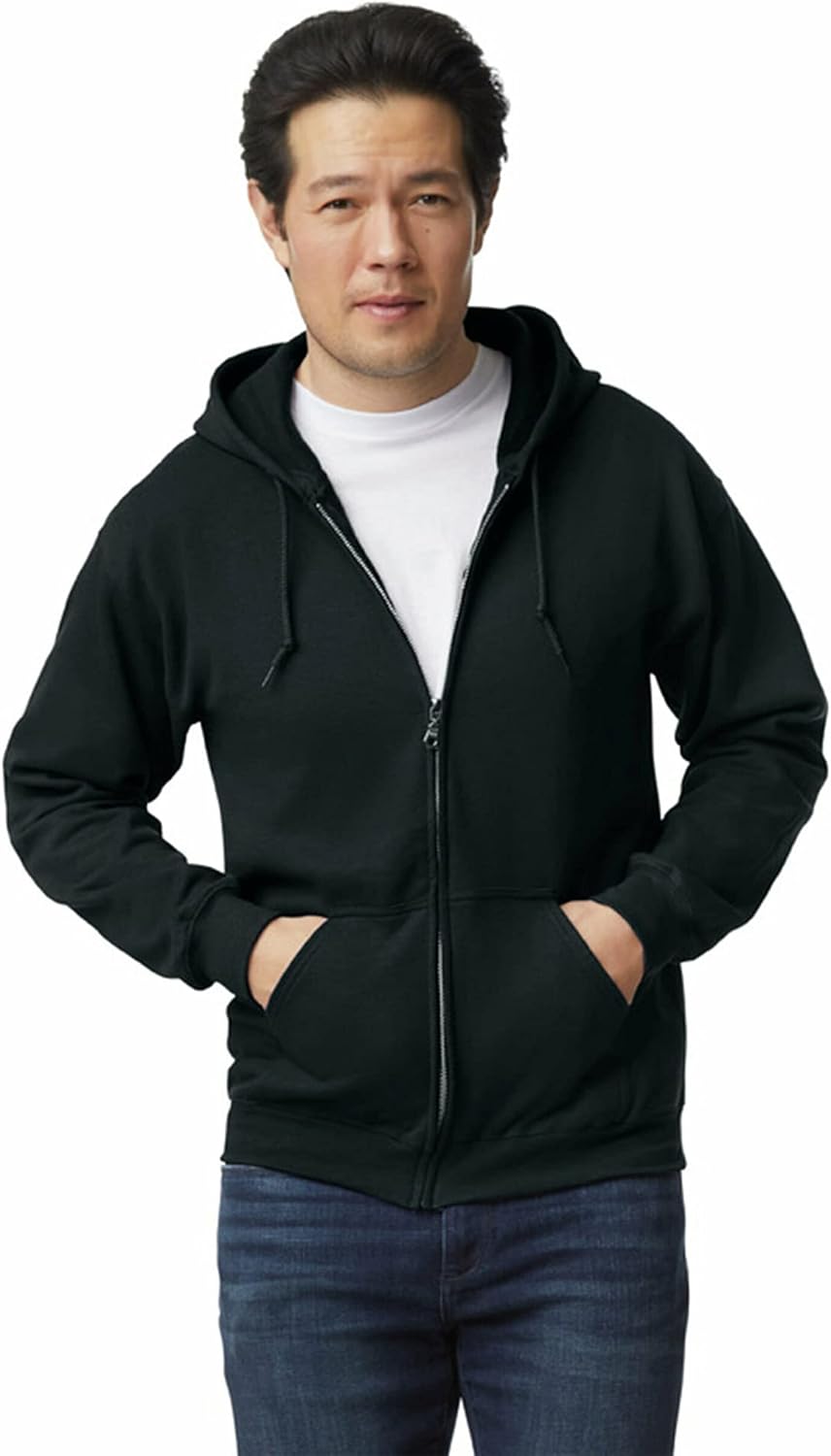 Gildan Unisex adult Fleece Zip Hoodie Sweatshirt, Style G18600, Multipack Gildan Unisex adult Fleece Zip Hoodie Sweatshirt, Style G18600, Multipack