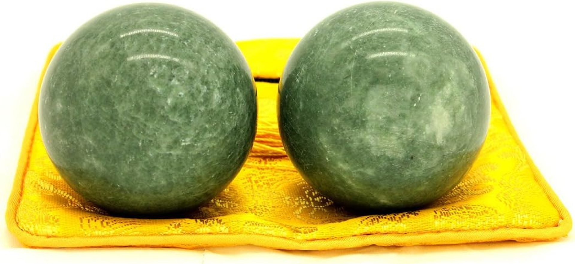 BRABUD 2” Blackish Green Marble Chinese Baoding Health Stress Exercise Balls Craft Collection (Bag-Packed) BRABUD 2” Blackish Green Marble Chinese Baoding Health Stress Exercise Balls Craft Collection (Bag-Packed)