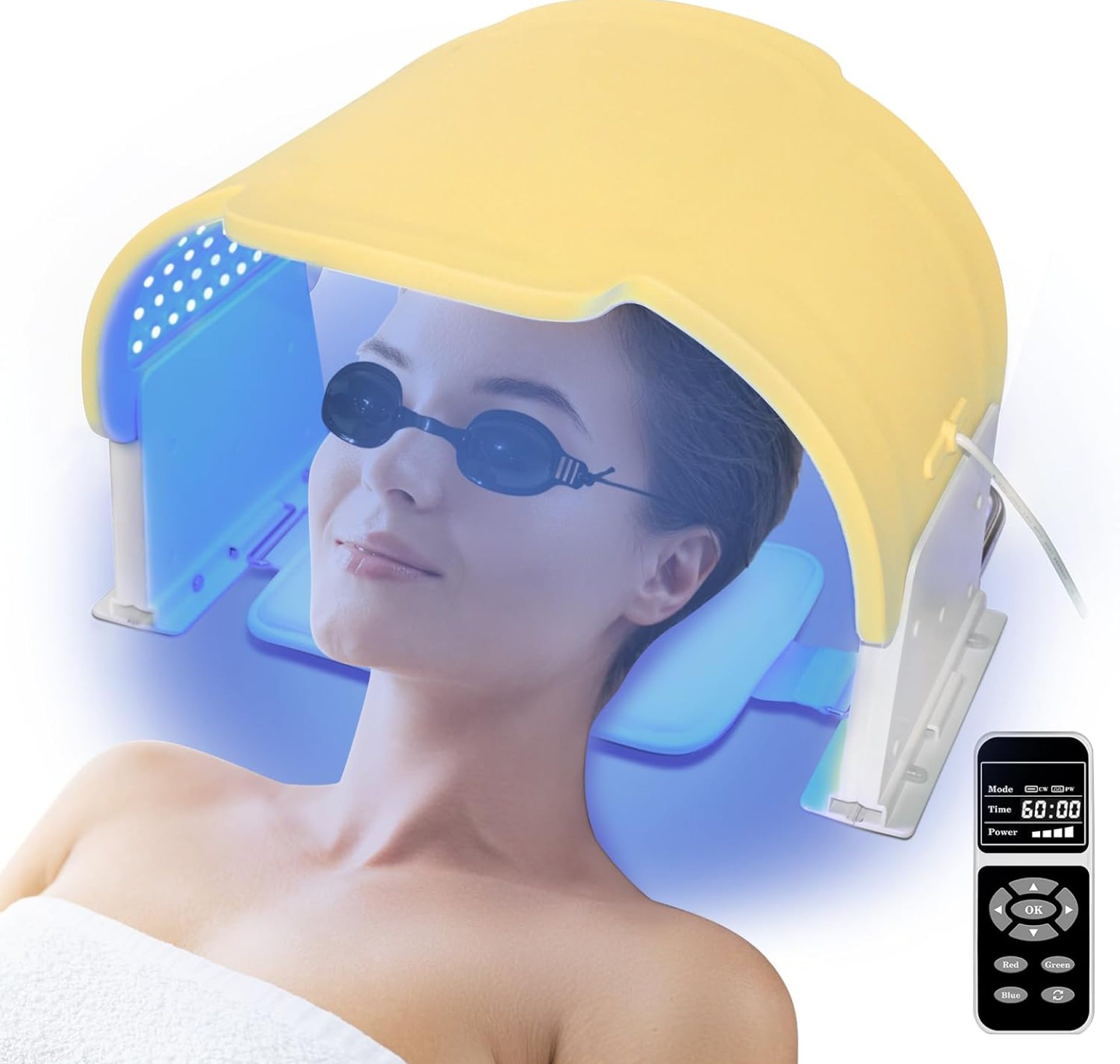 LED Beauty Mask, 7 Colors Led Light Therapy for Face, Blue & Red Light Therapy Mask for Facial Skin Care, Silicone Facial Light Therapy Device, Portable Colorful Led Beauty Mask at Home, Travel LED Beauty Mask, 7 Colors Led Light Therapy for Face, Blue & Red Light Therapy Mask for Facial Skin Care, Silicone Facial Light Therapy Device, Portable Colorful Led Beauty Mask at Home, Travel