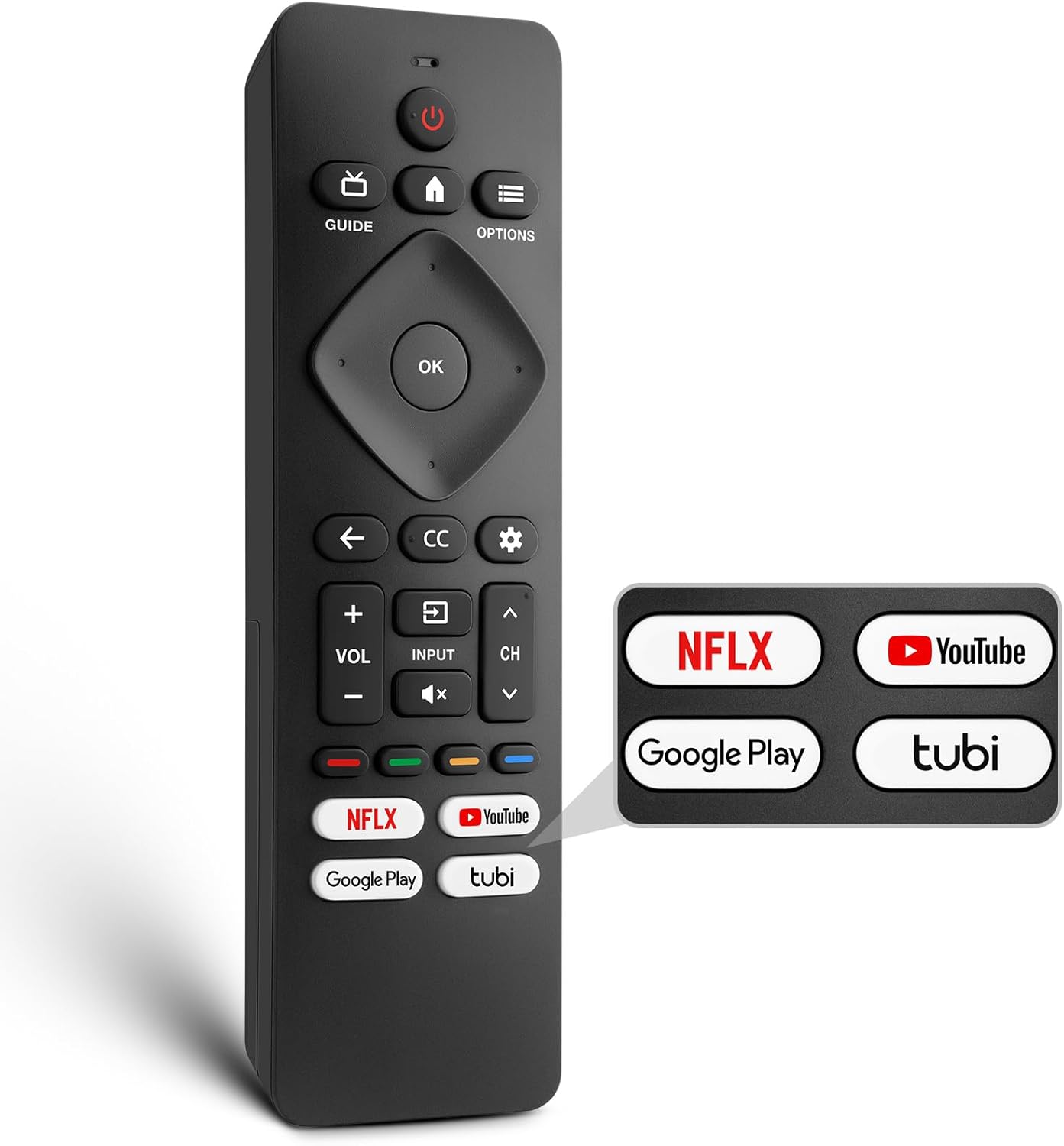 Replacement for Philips-Smart-TV-Remote-Control, Universal Smart Remote for Philips Android/Google TV Replacement for Philips-Smart-TV-Remote-Control, Universal Smart Remote for Philips Android/Google TV
