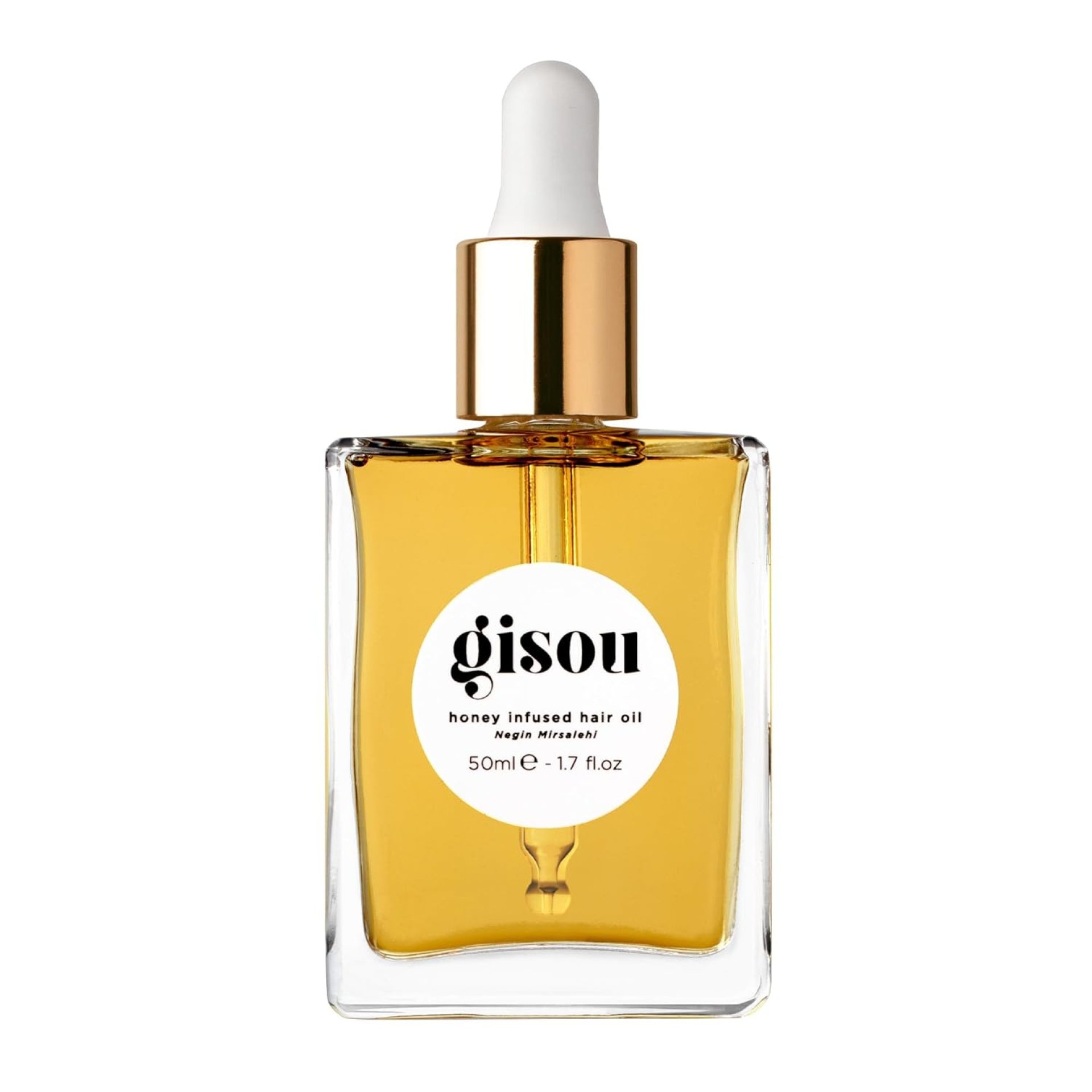 Gisou Honey Infused Hair Oil – Enriched with Mirsalehi Honey for Deep Nourishment, Hydration, Frizz Control, Heat Protection and Shine – For Damaged and Dry Hair (1.7 fl oz) Gisou Honey Infused Hair Oil – Enriched with Mirsalehi Honey for Deep Nourishment, Hydration, Frizz Control, Heat Protection and Shine – For Damaged and Dry Hair (1.7 fl oz)