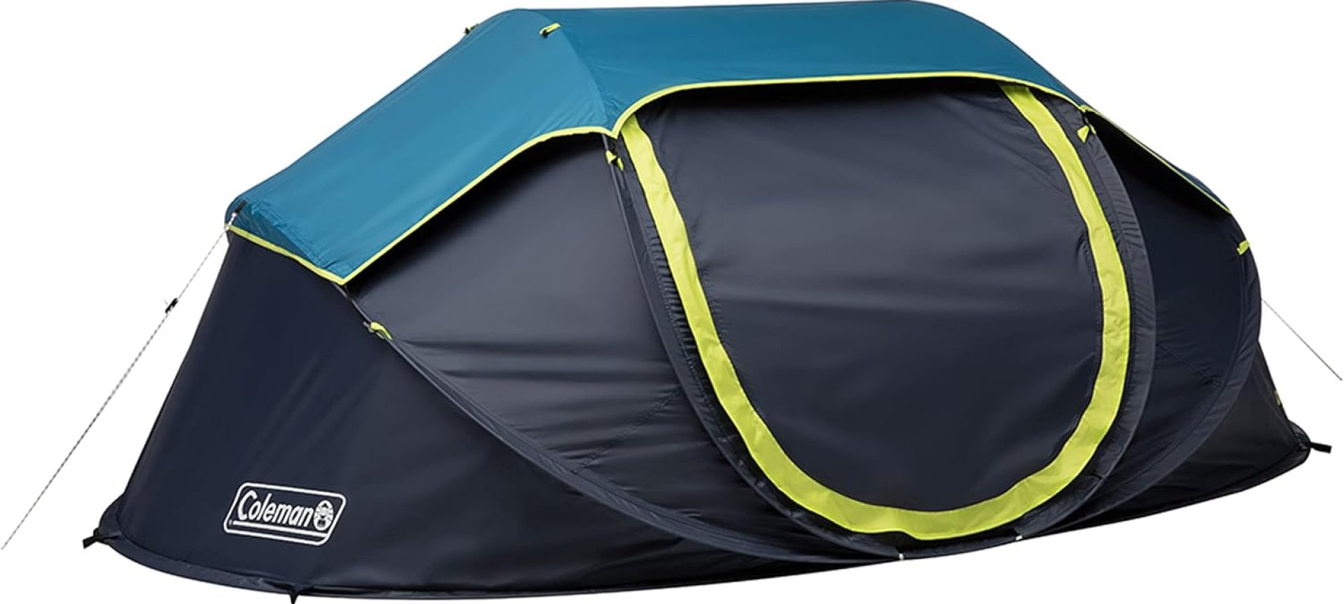 Coleman Pop-Up Camping Tent with Dark Room Technology, 2/4 Person Tent Sets Up in 10 Seconds & Blocks 90% of Sunlight, Includes Pre-Assembled Poles, Adjustable Rainfly, & Taped Floor Seams Coleman Pop-Up Camping Tent with Dark Room Technology, 2/4 Person Tent Sets Up in 10 Seconds & Blocks 90% of Sunlight, Includes Pre-Assembled Poles, Adjustable Rainfly, & Taped Floor Seams