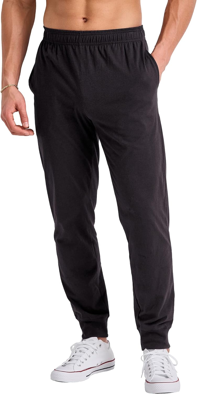 Hanes Originals Cotton Joggers, Jersey Sweatpants for Men with Pockets, 30″ Inseam Hanes Originals Cotton Joggers, Jersey Sweatpants for Men with Pockets, 30″ Inseam