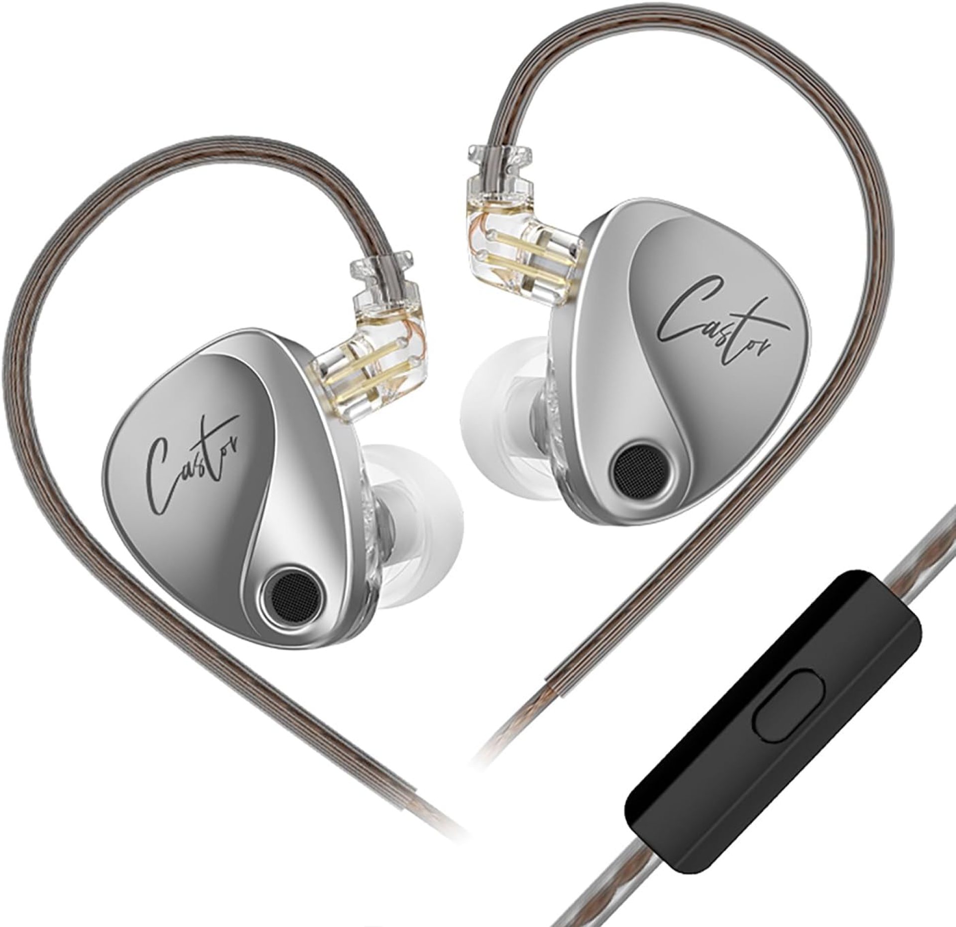 KZ Castor in Ear Monitor, HiFi Improved Bass in Ear Headphone, Dual-Dynamic Driver Gaming Earbuds, 2PIN-C Detachable Cable KZ Castor in Ear Monitor, HiFi Improved Bass in Ear Headphone, Dual-Dynamic Driver Gaming Earbuds, 2PIN-C Detachable Cable