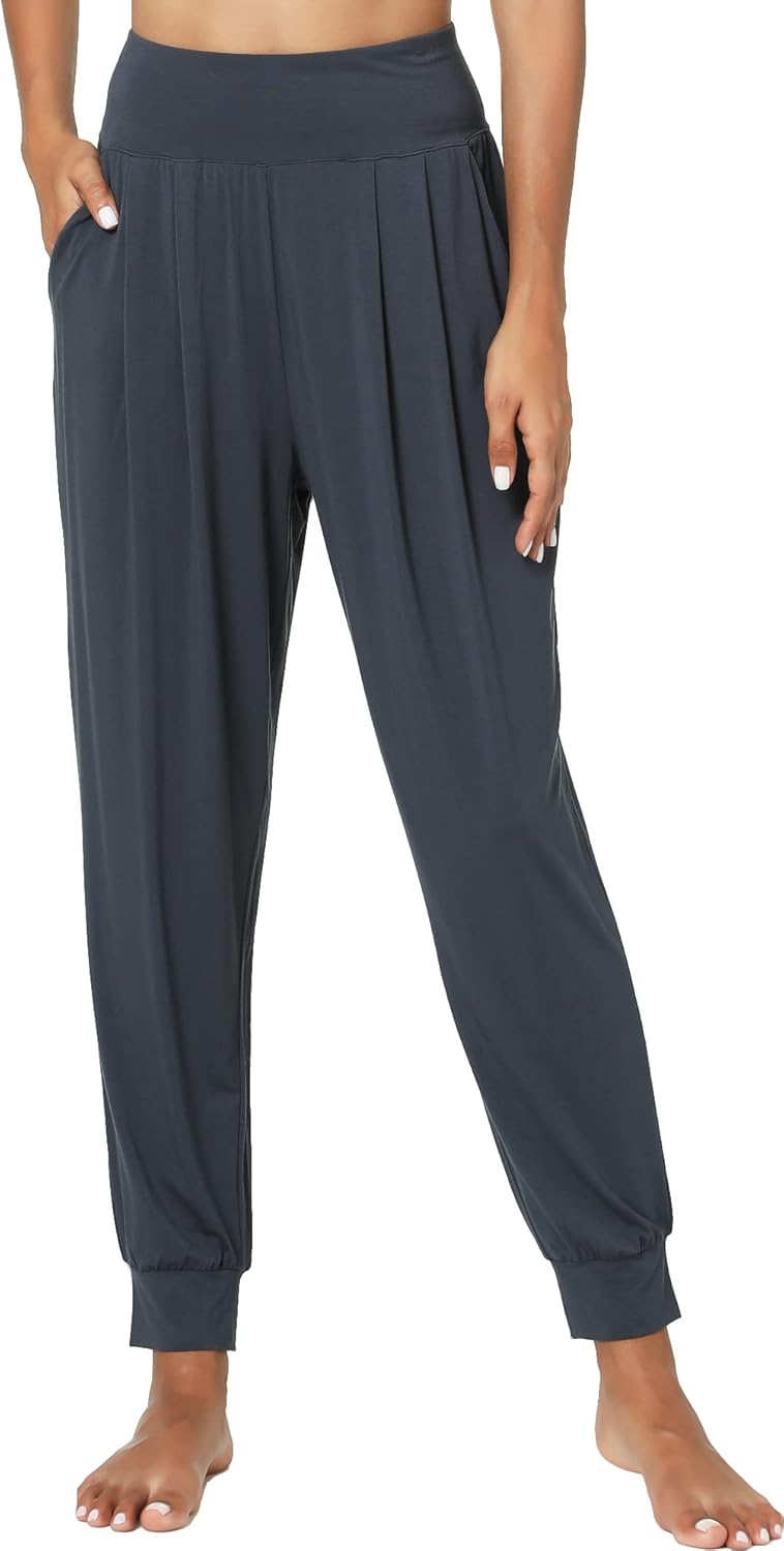 Women Pajama Pants Bamboo Viscose High-Waist Soft Sleep Bottoms with Pockets Women Pajama Pants Bamboo Viscose High-Waist Soft Sleep Bottoms with Pockets